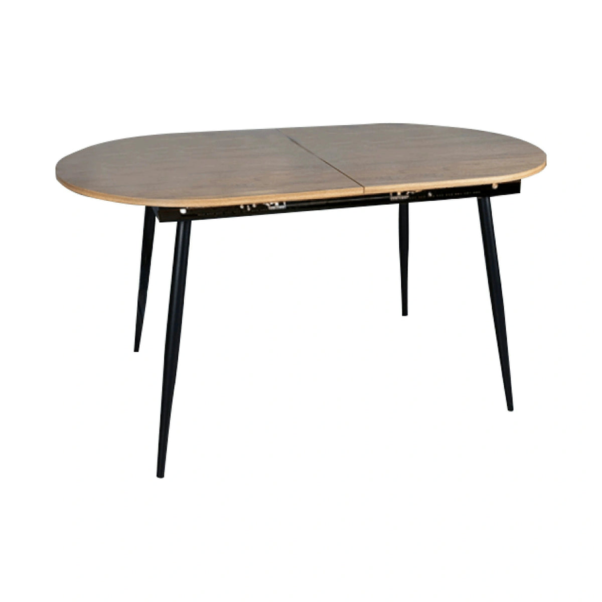 Masa extensibila TAMERON, stejar inchis/negru, 150/190x80x75 cm