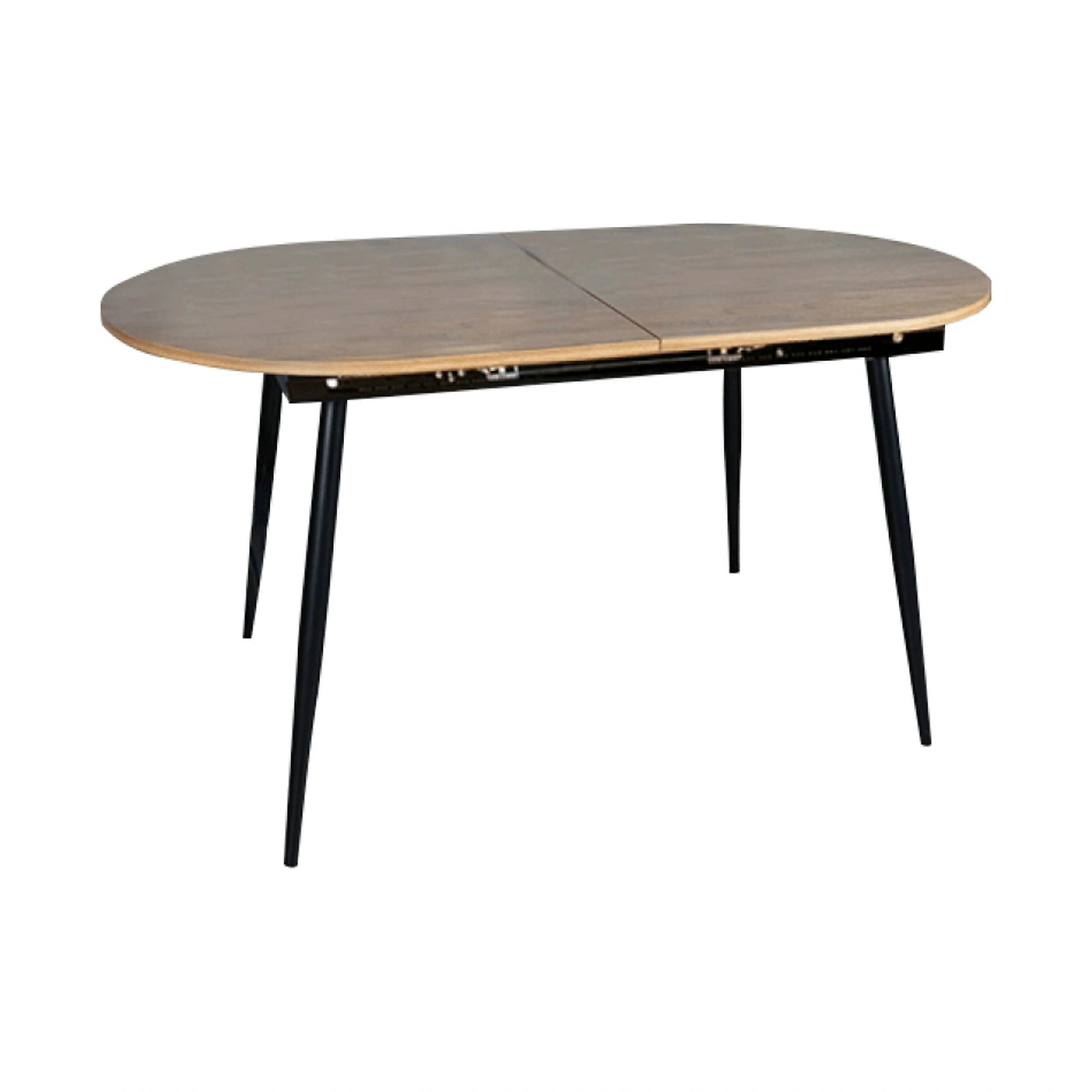 Masa extensibila TAMERON, stejar inchis/negru, 150/190x80x75 cm