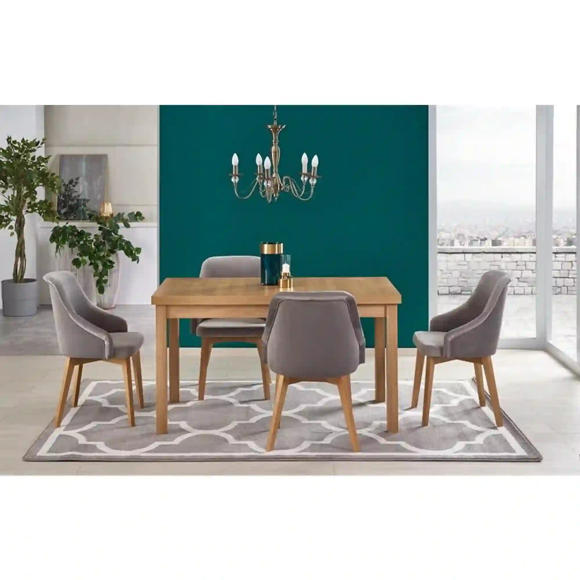 Set masa TIAGO 2 cu 4 scaune TOLEDO 2