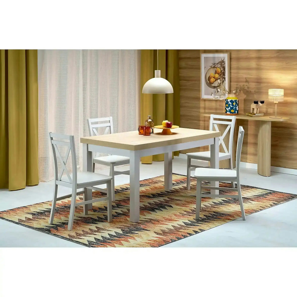 Masa extensibila TIAGO, stejar/casmir, 140/220x80x76 cm