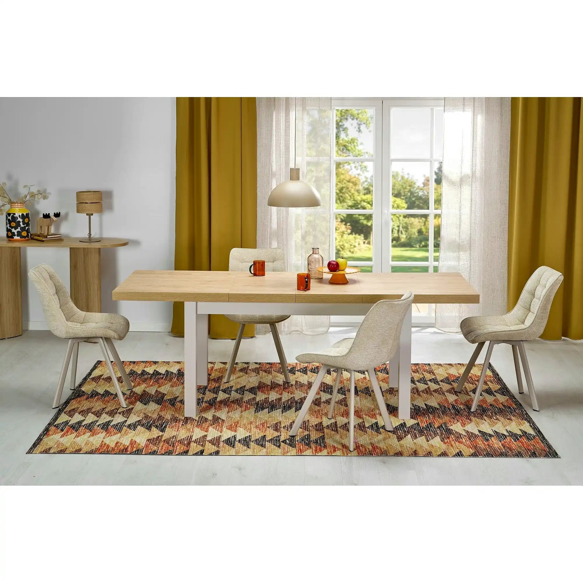 Masa extensibila TIAGO, stejar/casmir, 140/220x80x76 cm