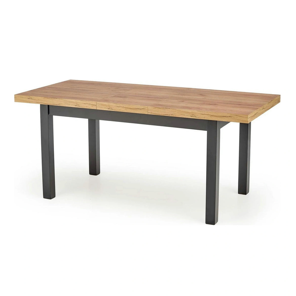 Masa extensibila TIAGO, stejar/negru, 140/220x80x76 cm