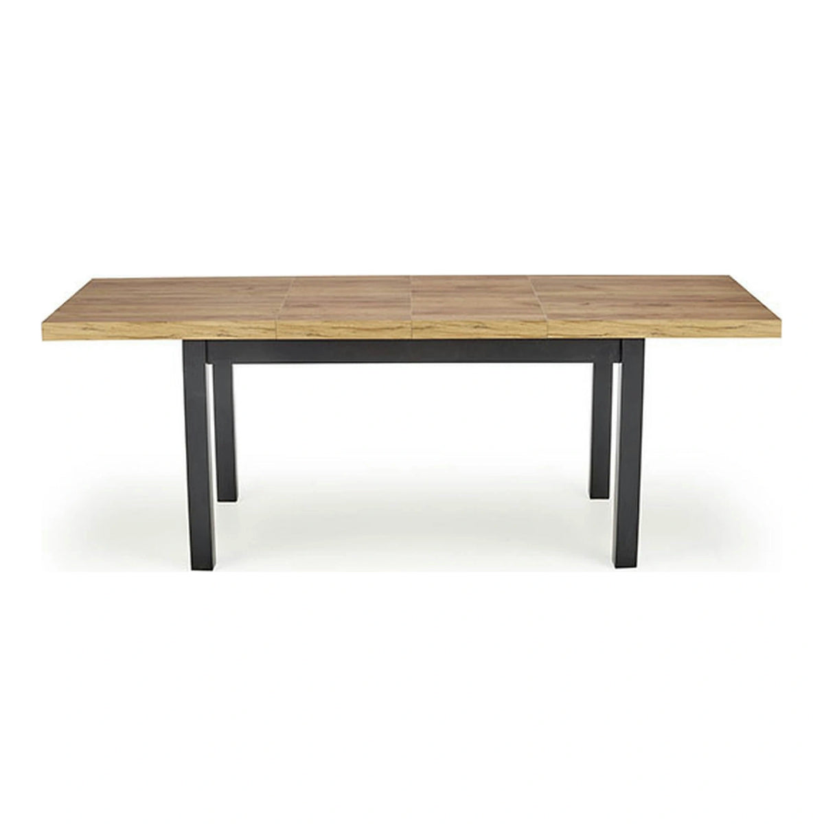 Masa extensibila TIAGO, stejar/negru, 140/220x80x76 cm