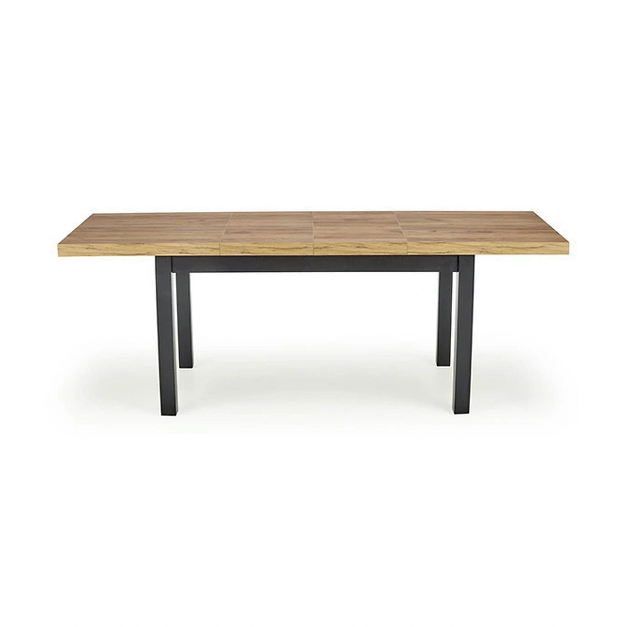 Masa extensibila TIAGO, stejar/negru, 140/220x80x76 cm