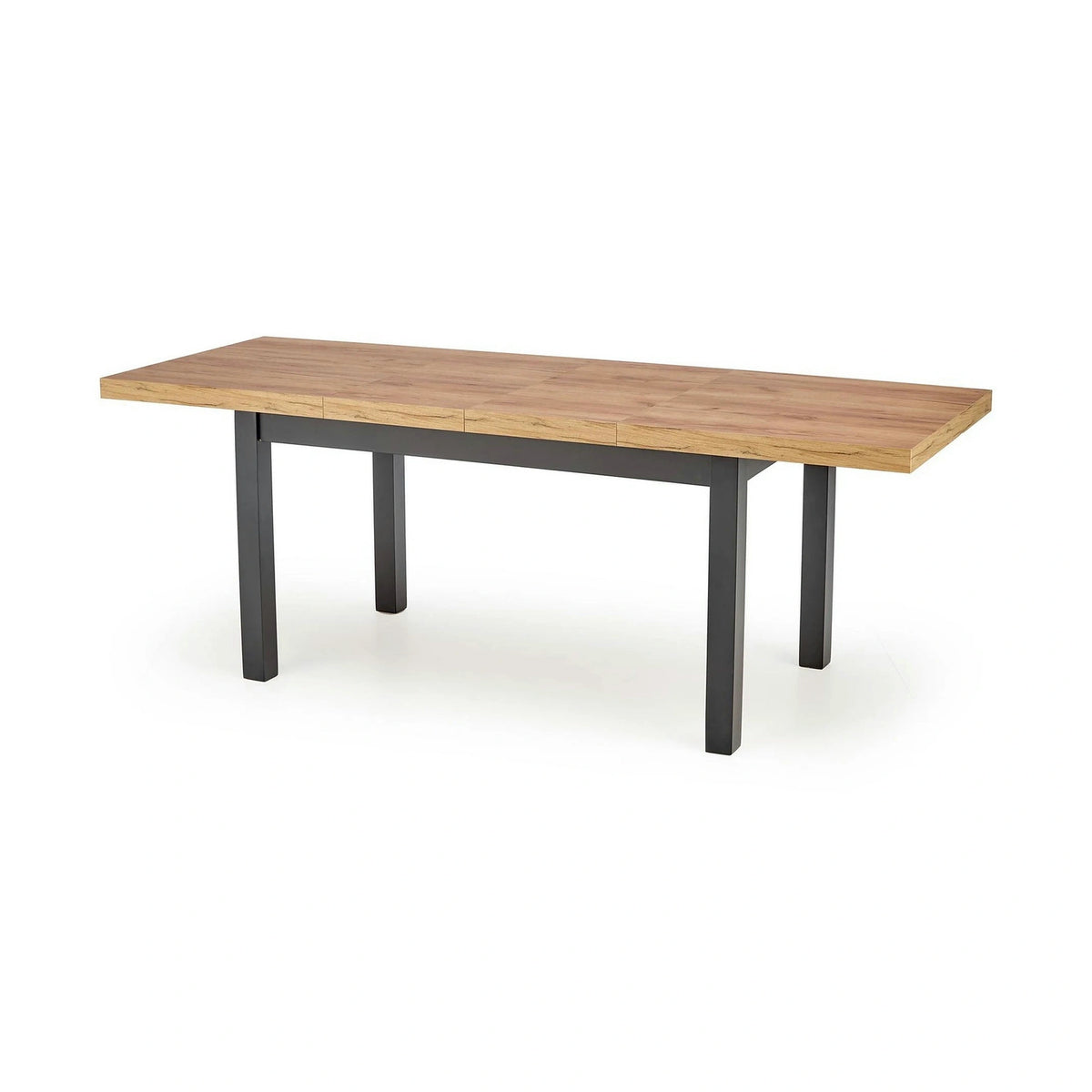Masa extensibila TIAGO, stejar/negru, 140/220x80x76 cm
