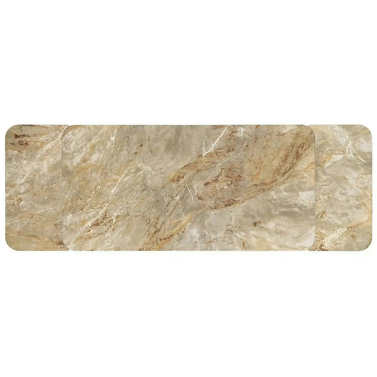 Masa extensibila VESNA, bej/maro, ceramica/sticla/metal/lemn, 180/260x90x76 cm