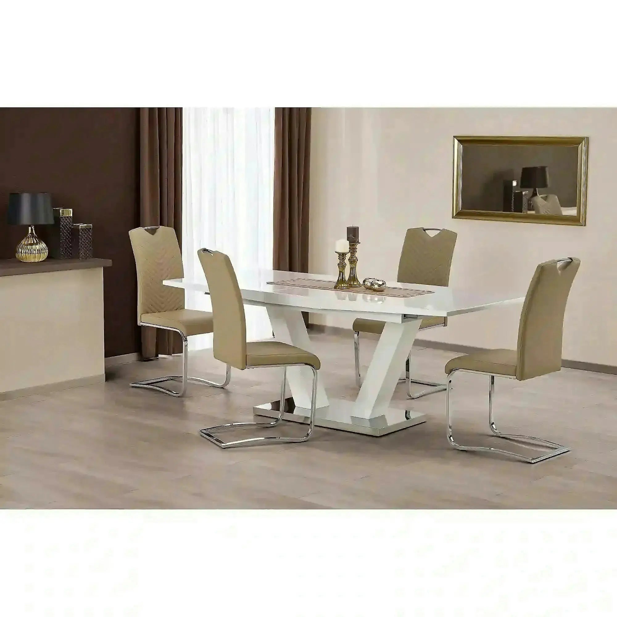 Masa extensibila VISION, alb, 160/200x90x76 cm