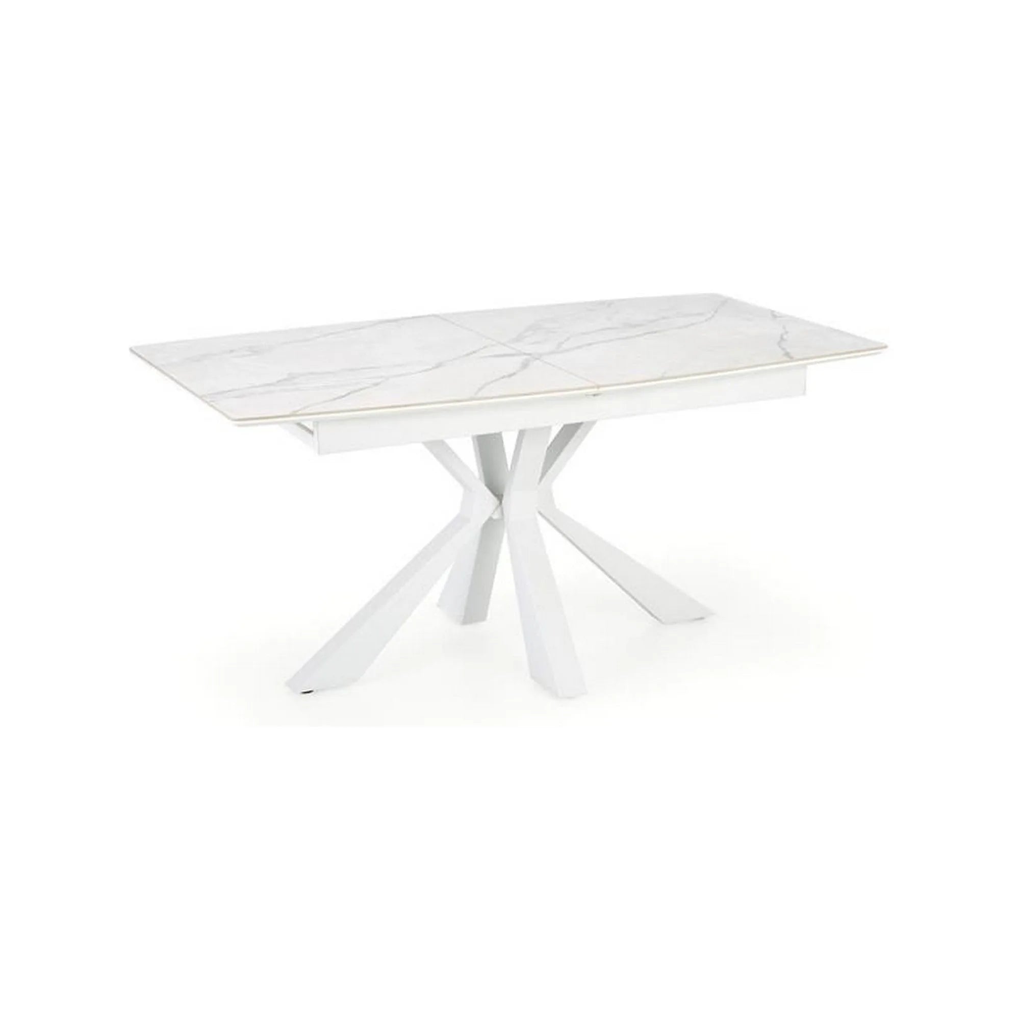 Masa extensibila VIVALDI, alb, ceramica/metal, 160/200x90x78 cm