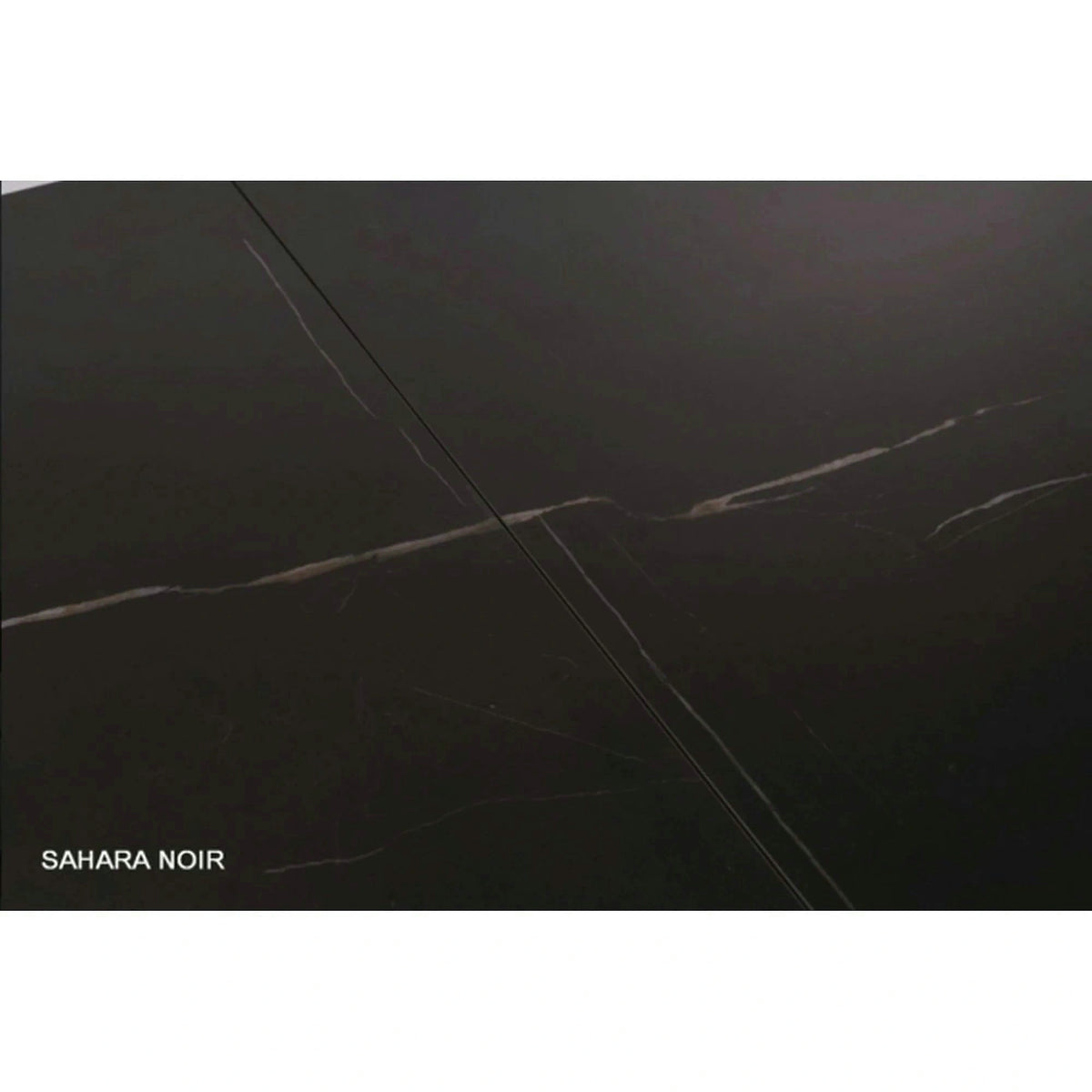 Masa extensibila WESTIN, negru, sticla/metal, 160-240x90x77 cm