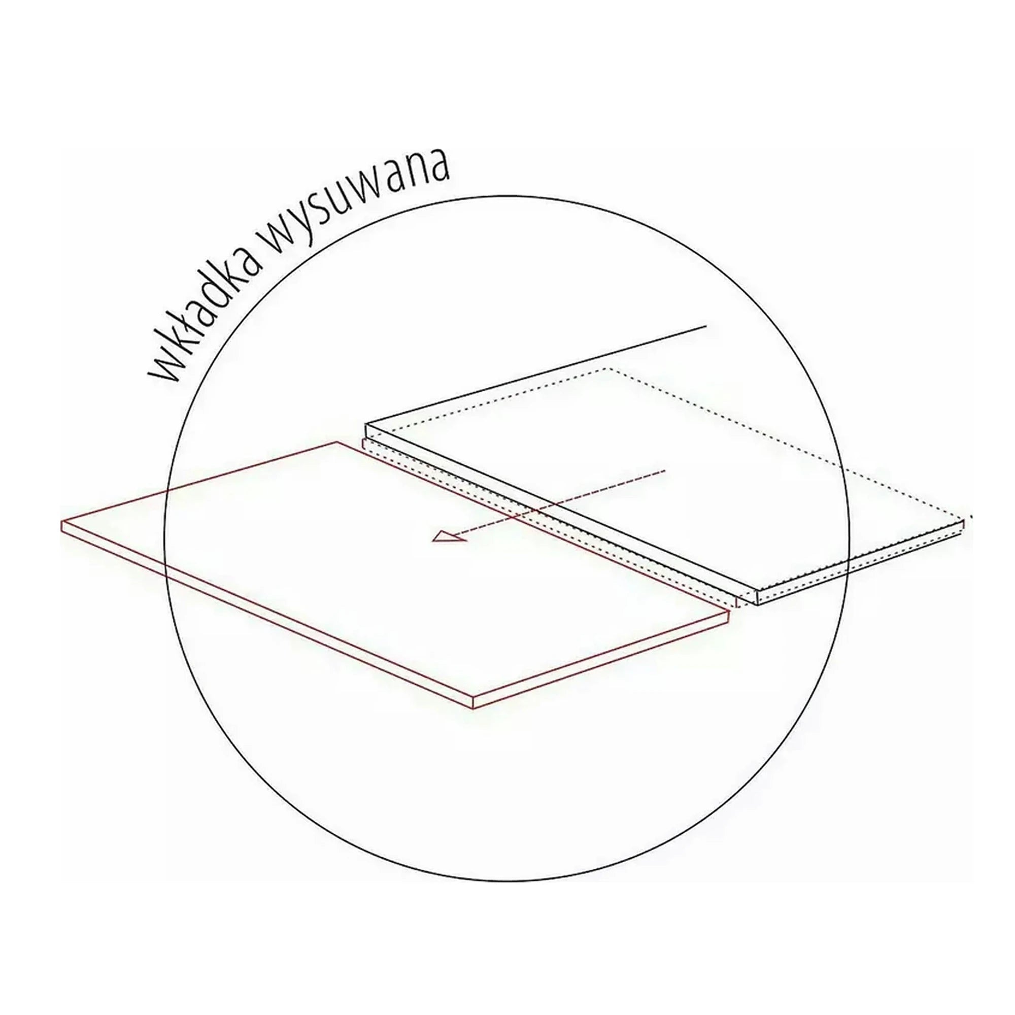 Masa extensibila WESTIN, negru, sticla/metal, 160-240x90x77 cm