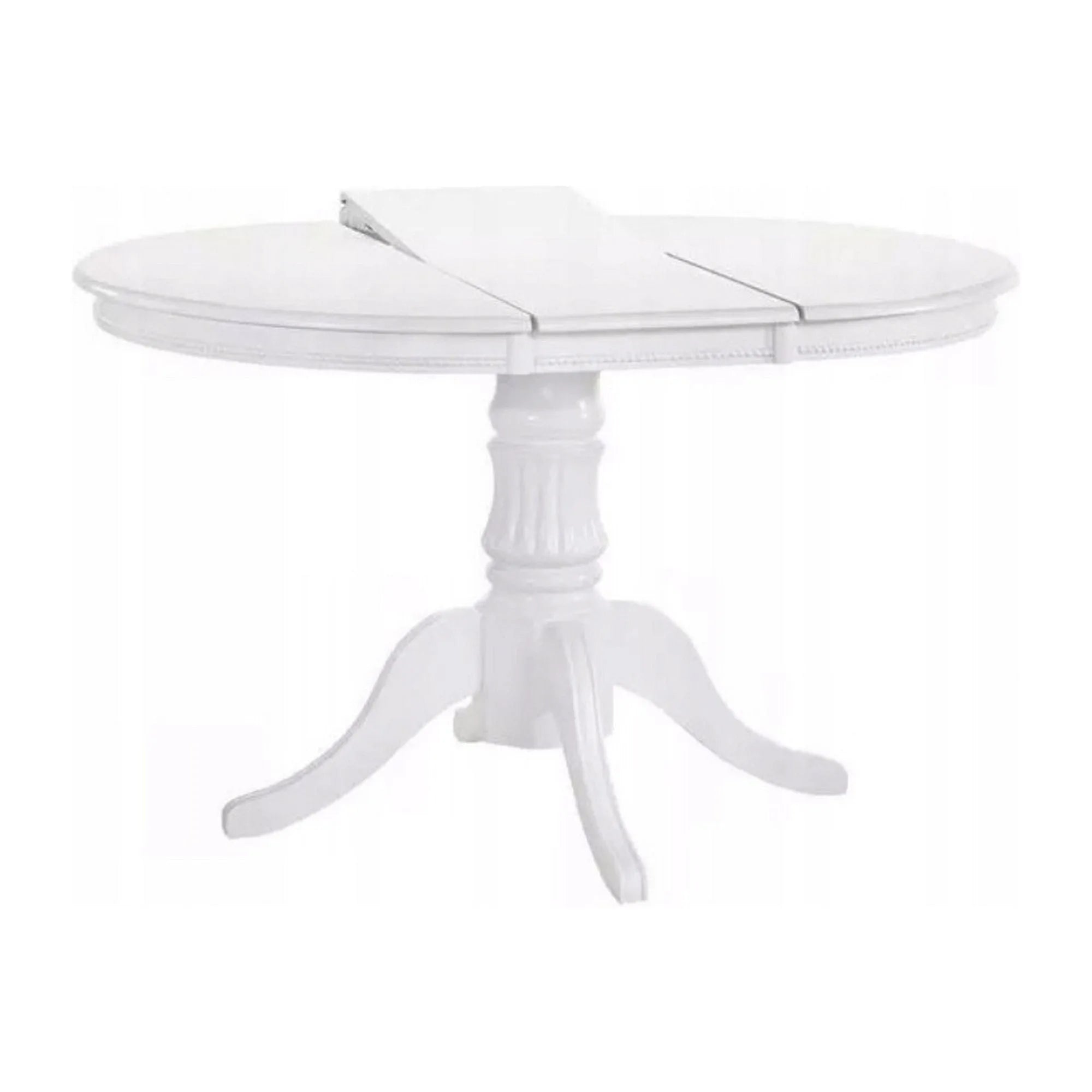 Masa extensibila WILLIAM, alb, 90/124x90x75 cm