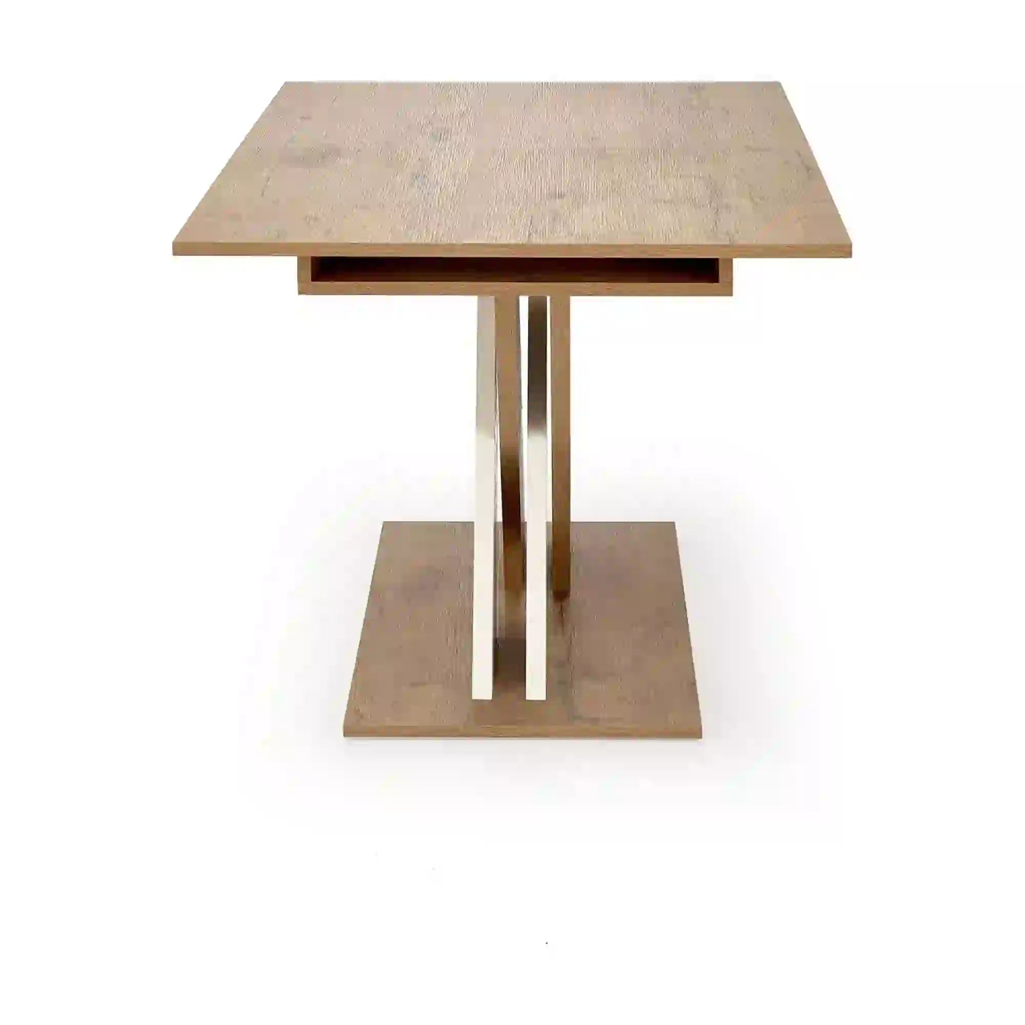 Masa extensibila XARELTO, stejar/alb, PAL/furnir, 130/175x85x76 cm