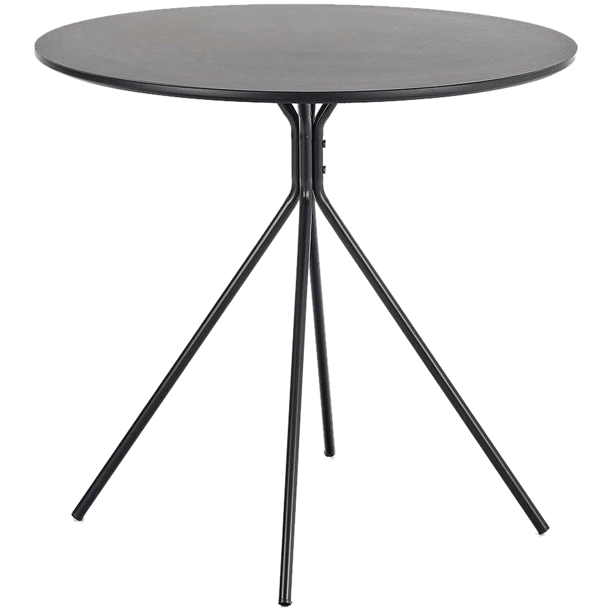 Masa FONDI, negru, 80x80x75 cm