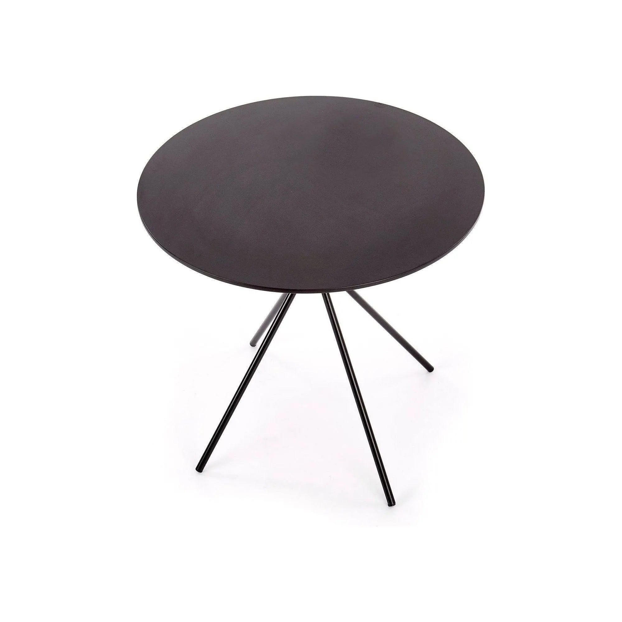 Masa FONDI, negru, 80x80x75 cm