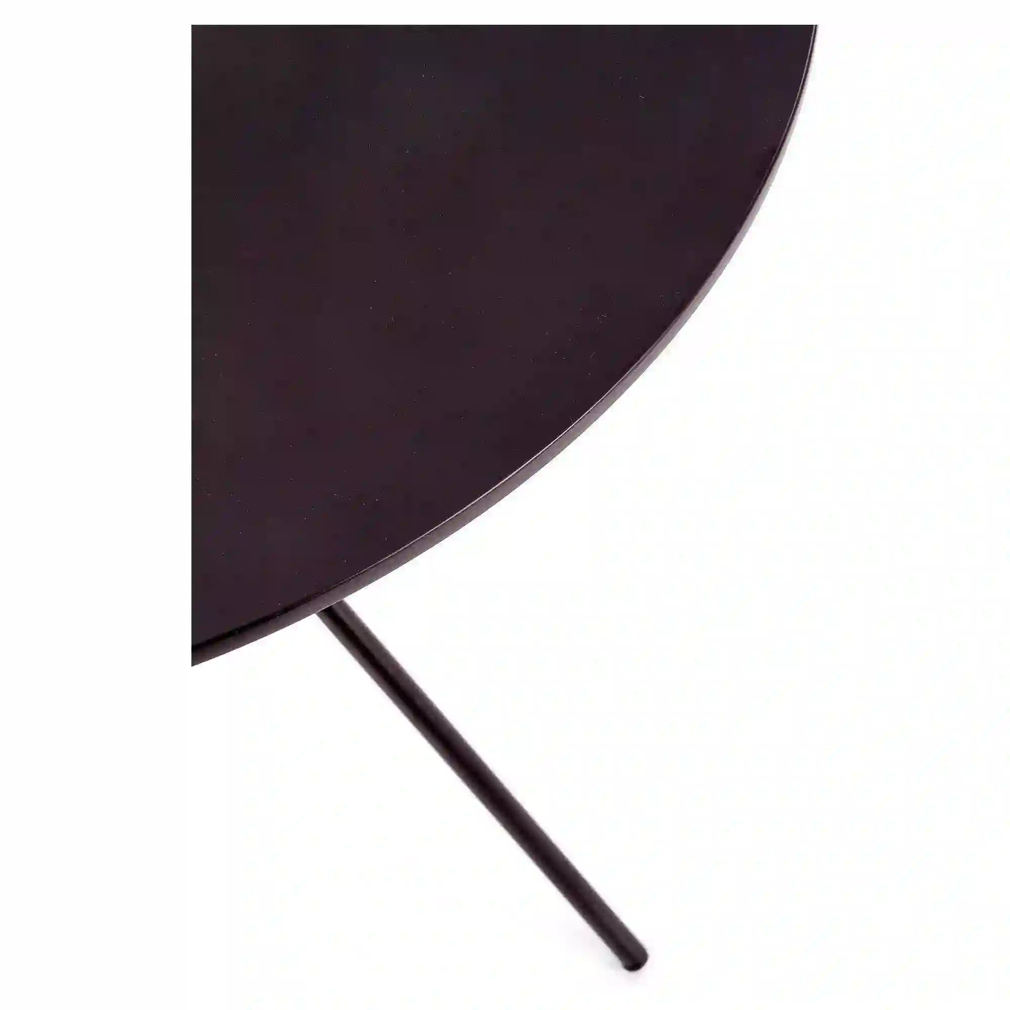 Masa FONDI, negru, 80x80x75 cm