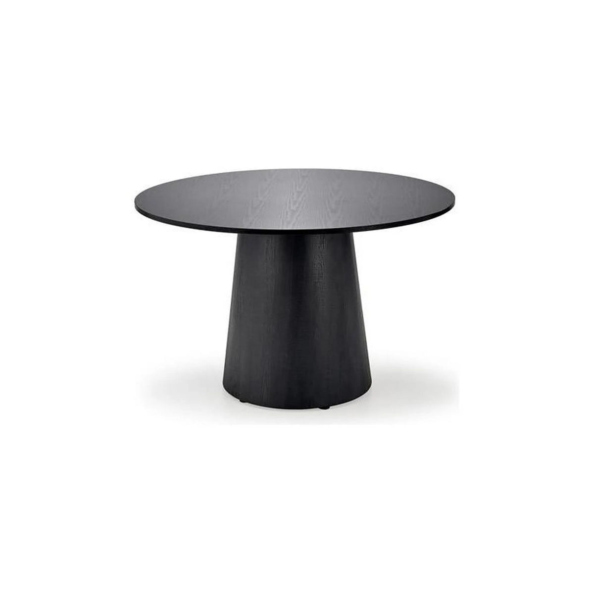 Masa de bucatarie rotunda GINTER, negru, 120x120x77 cm