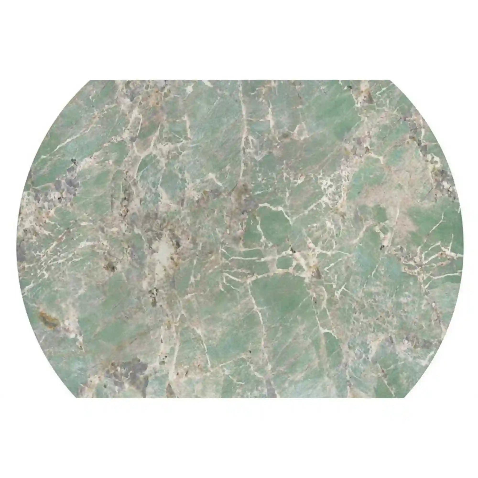 Masa GIOVANI, verde/negru, ceramica/metal, 135x135x76 cm