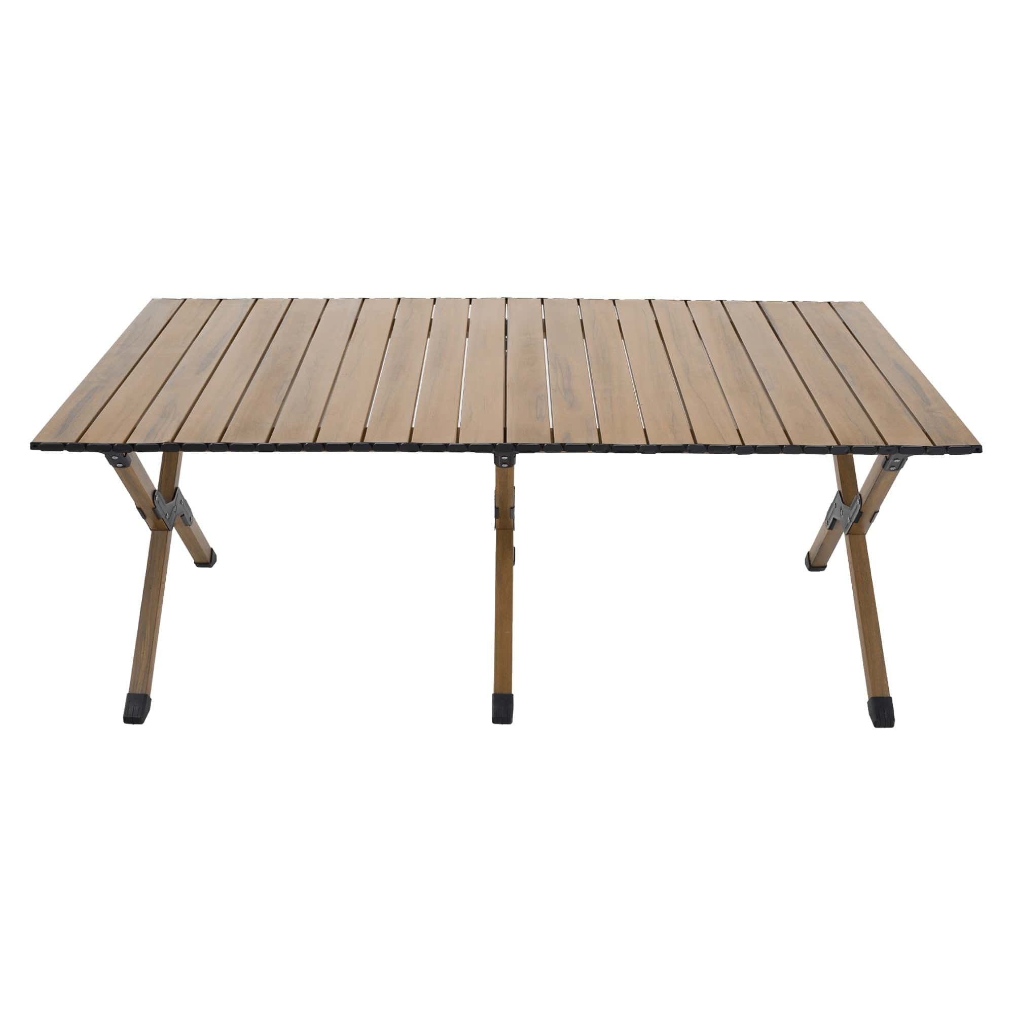 Masa gradina ARTUR, maro, otel, 120x60x48 cm