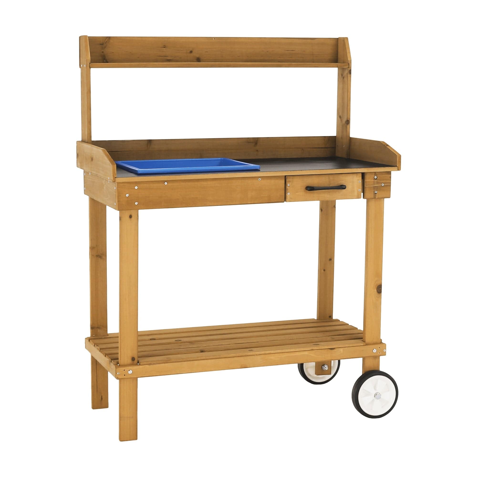 Masa gradina BARDY, stejar, lemn/polipropilena, 94x49x120 cm