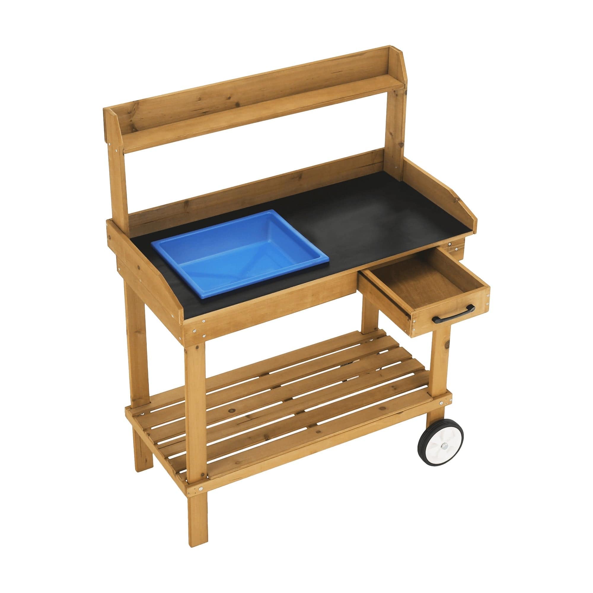 Masa gradina BARDY, stejar, lemn/polipropilena, 94x49x120 cm