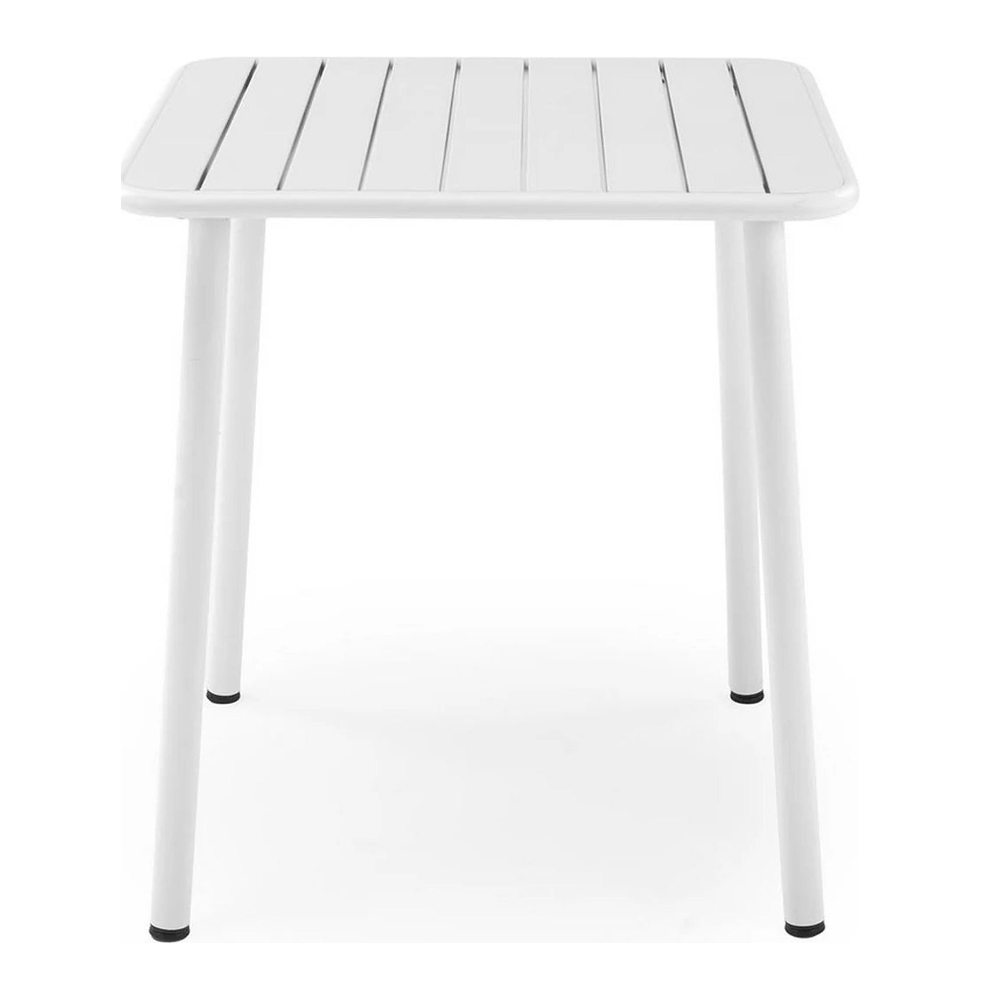 Masa gradina BOSCO, alb, metal, 70x70x76 cm