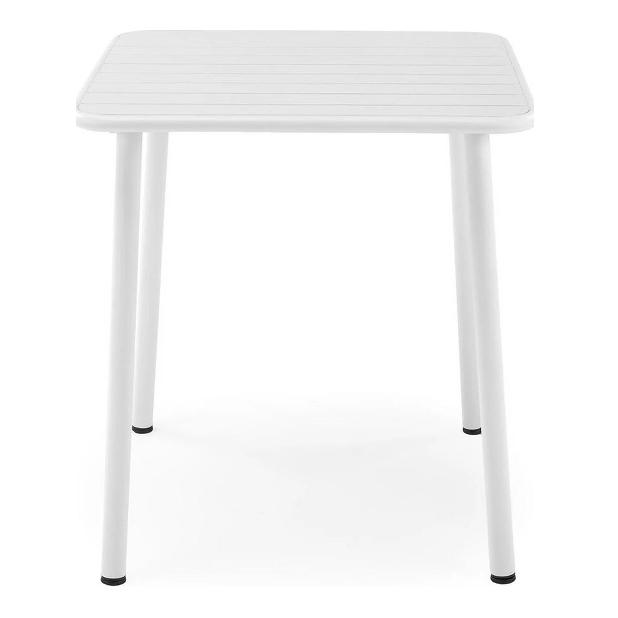 Masa gradina BOSCO, alb, metal, 70x70x76 cm