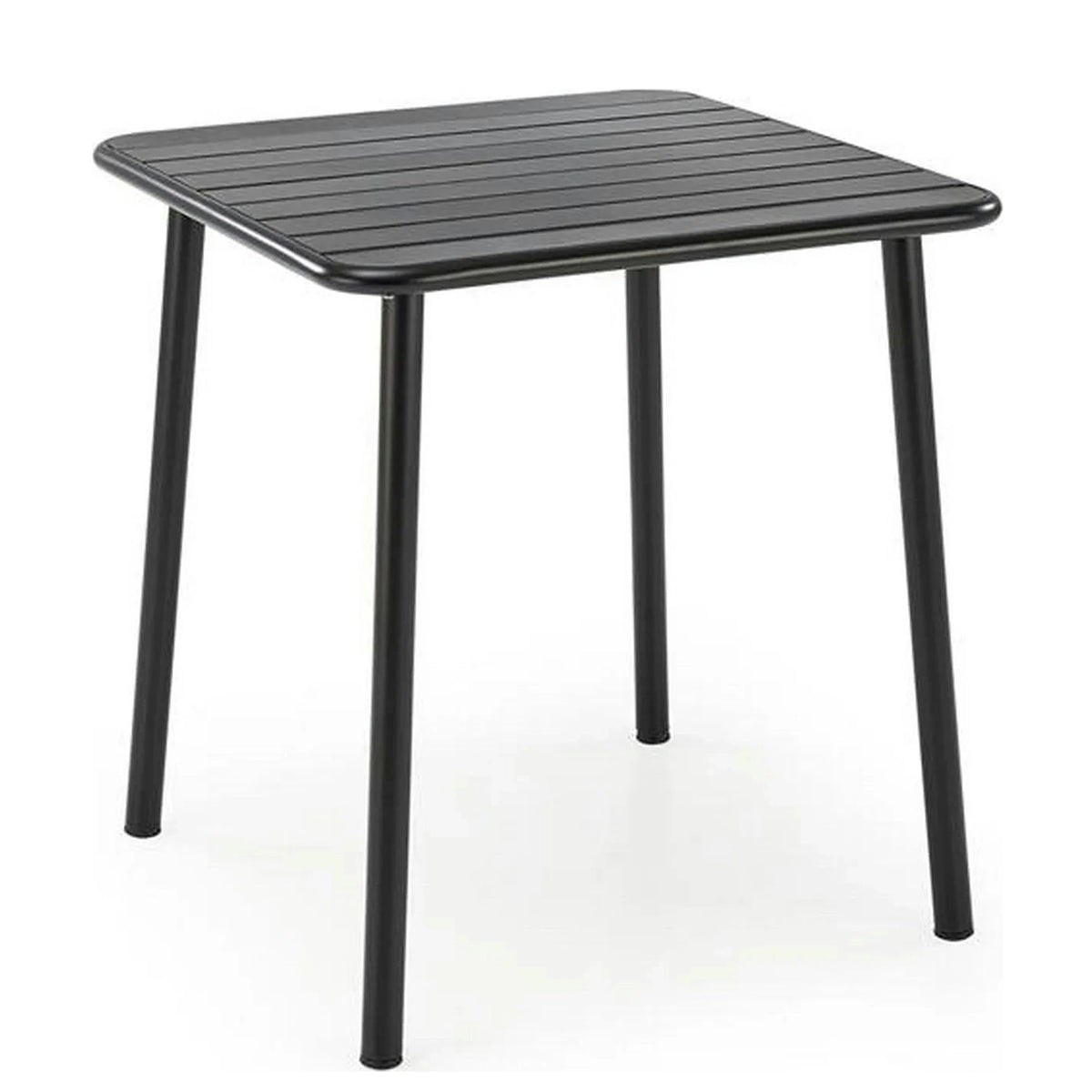 Masa gradina BOSCO, negru, metal, 70x70x76 cm