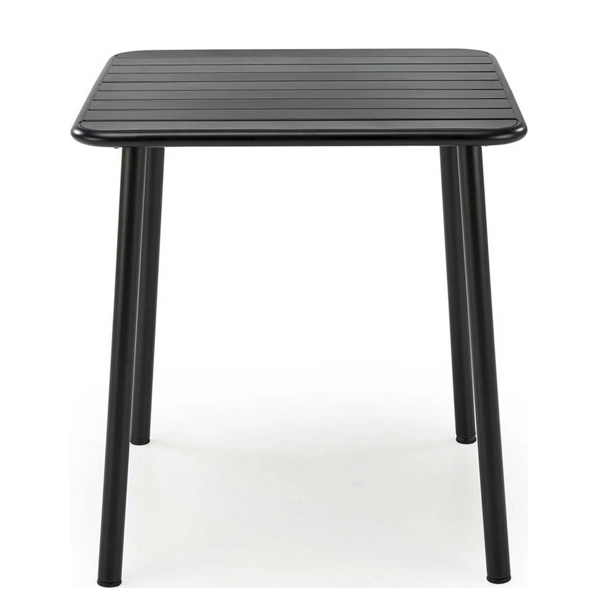 Masa gradina BOSCO, negru, metal, 70x70x76 cm
