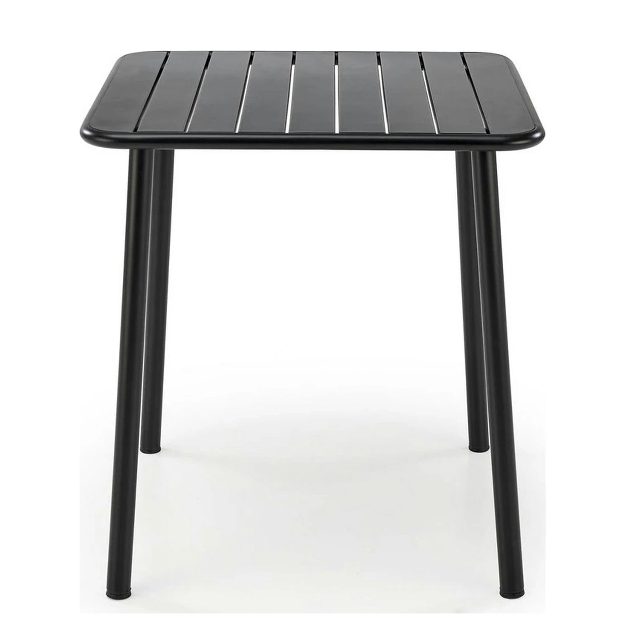 Masa gradina BOSCO, negru, metal, 70x70x76 cm