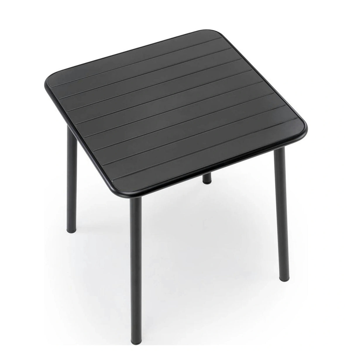 Masa gradina BOSCO, negru, metal, 70x70x76 cm