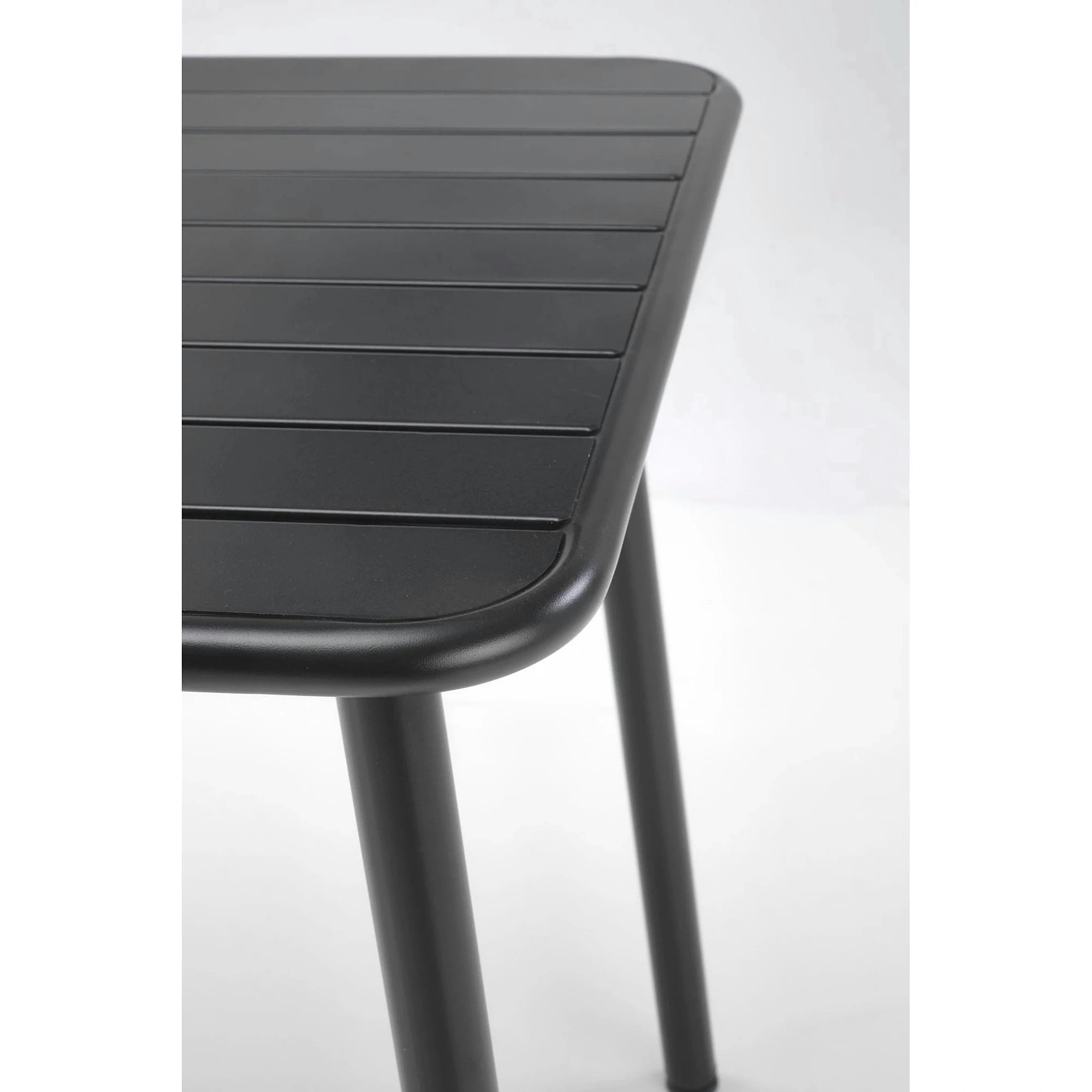 Masa gradina BOSCO, negru, metal, 70x70x76 cm