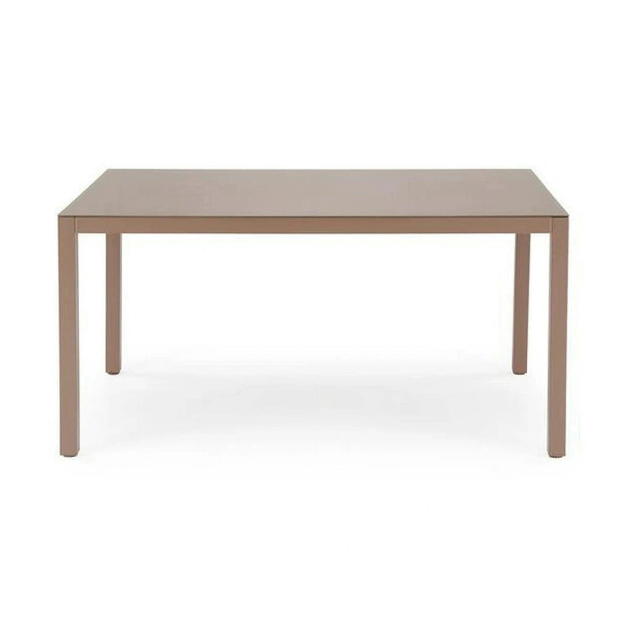 Masa gradina HOVER, bej/cappuccino, sticla/metal, 150x90x75 cm