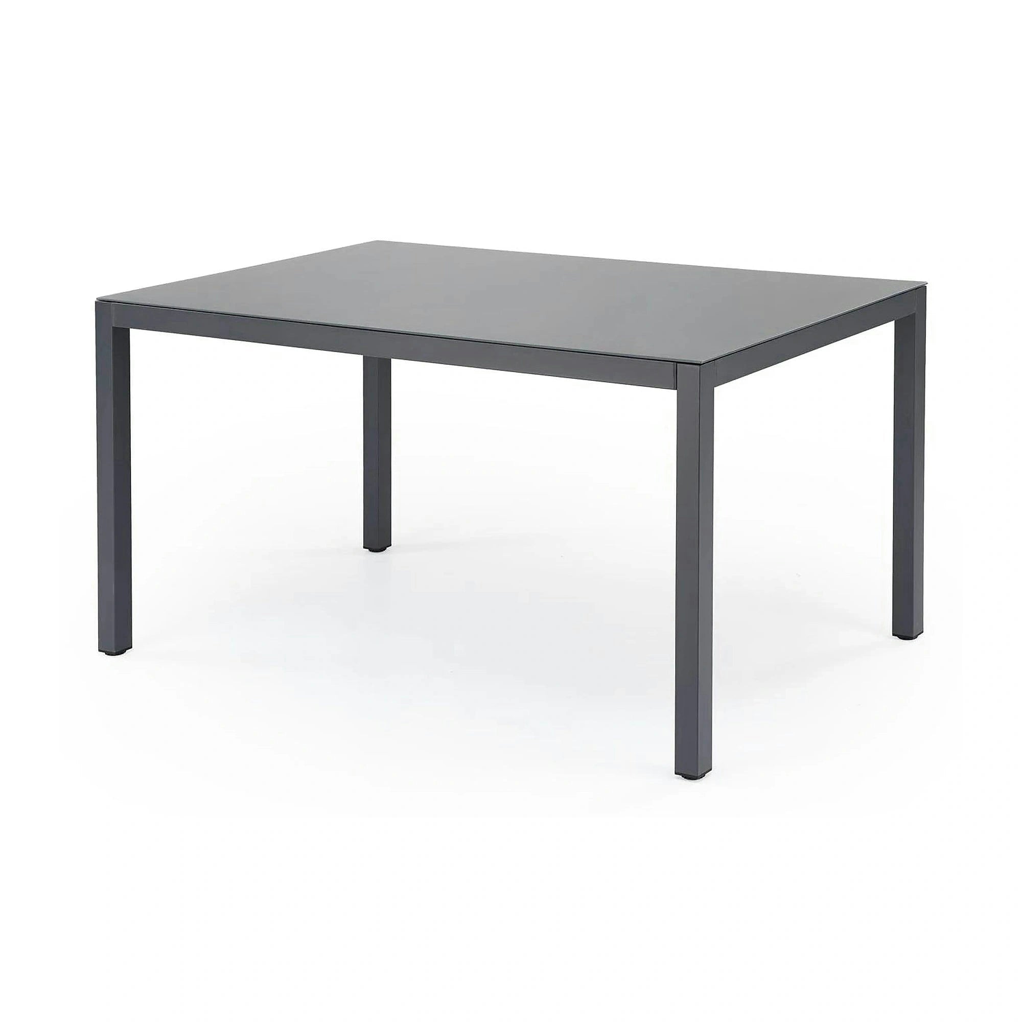 Masa gradina HOVER, gri/gri antracit, sticla/metal, 150x90x75 cm