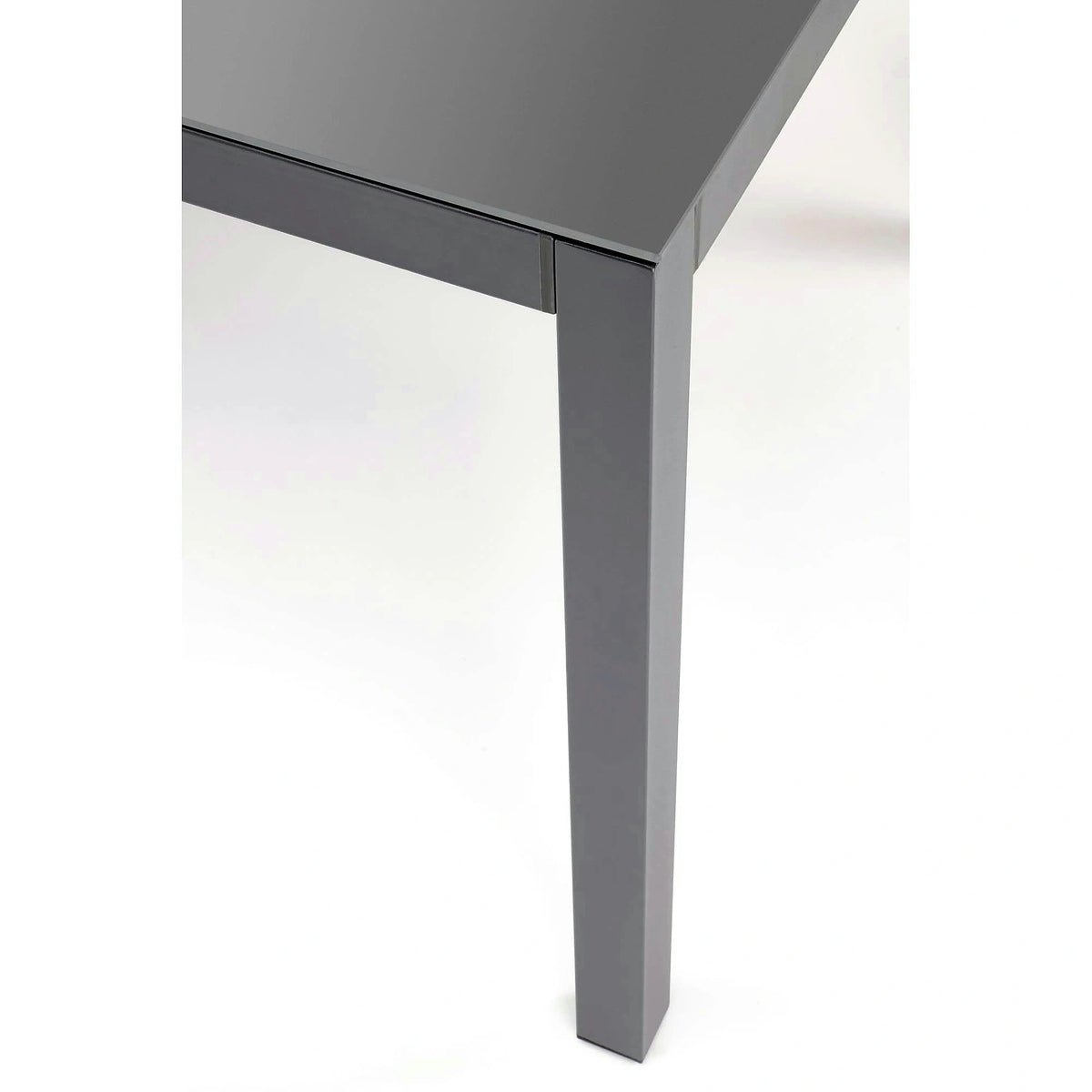 Masa gradina HOVER, gri/gri antracit, sticla/metal, 150x90x75 cm