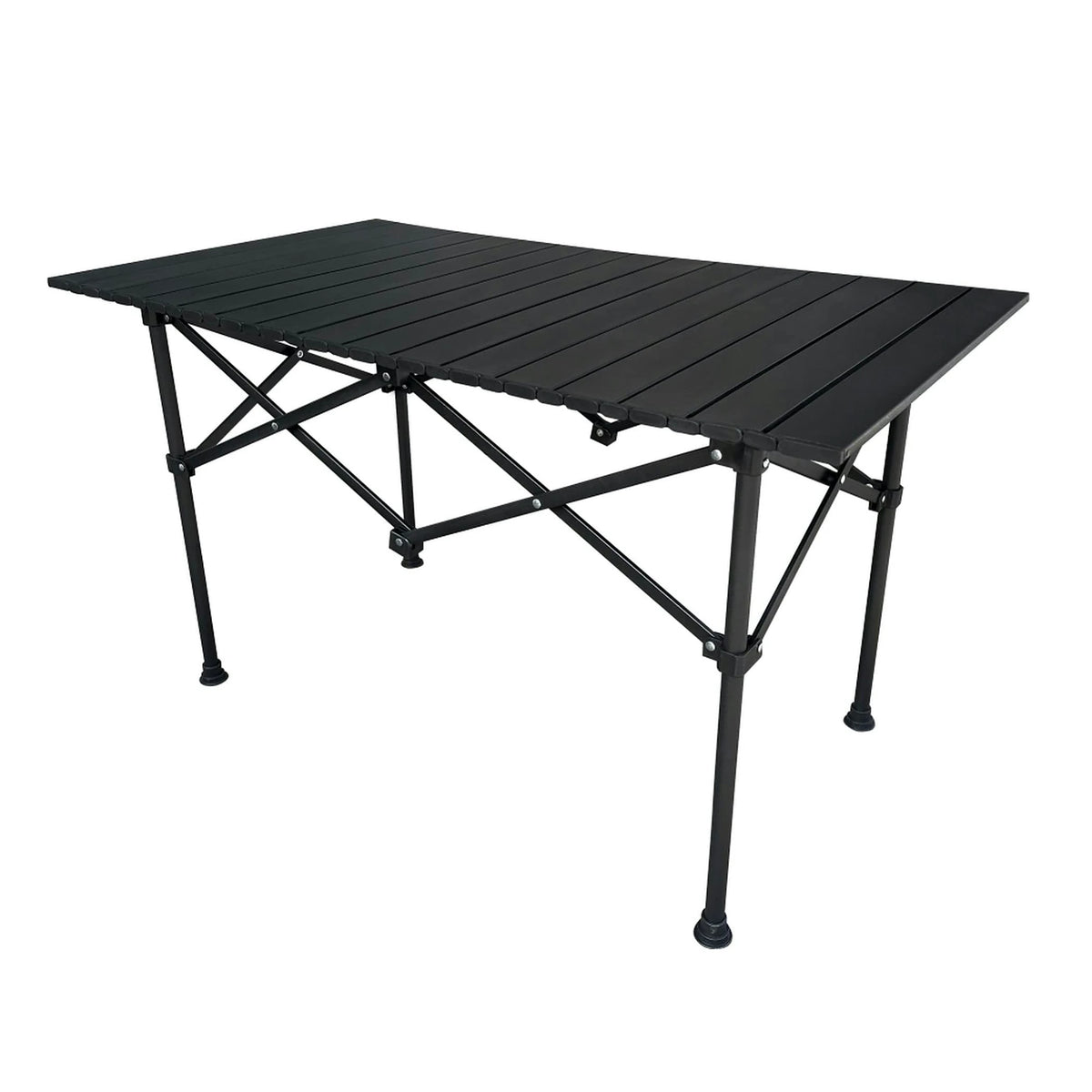 Masa gradina MAKUR, negru, metal, 95x54x55 cm