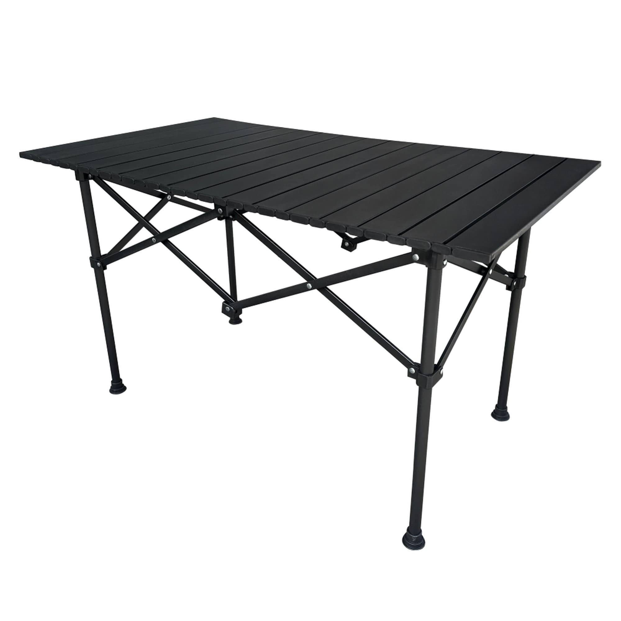 Masa gradina MAKUR, negru, metal, 95x54x55 cm