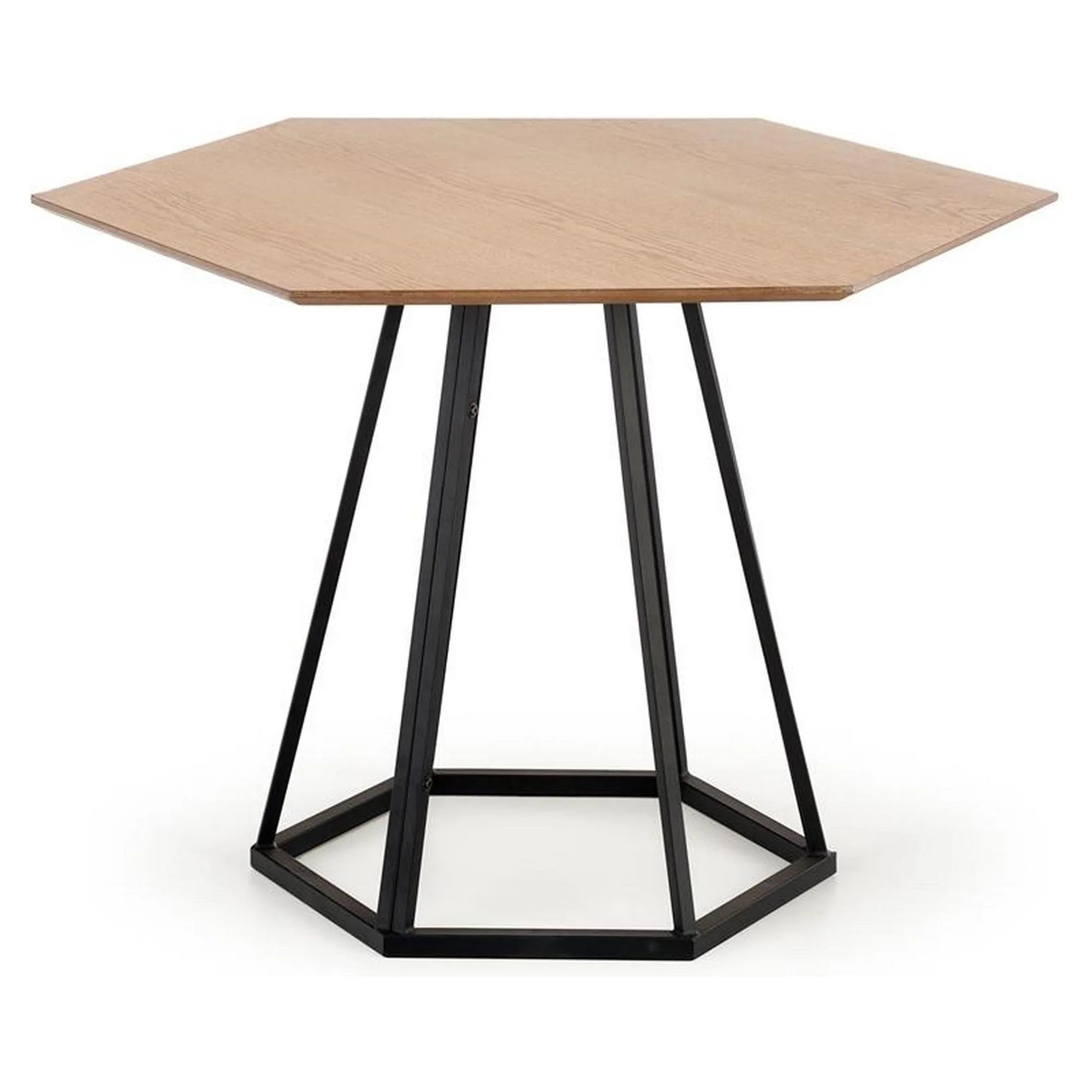 Masa HERMAN, stejar/negru, 110x95x77 cm