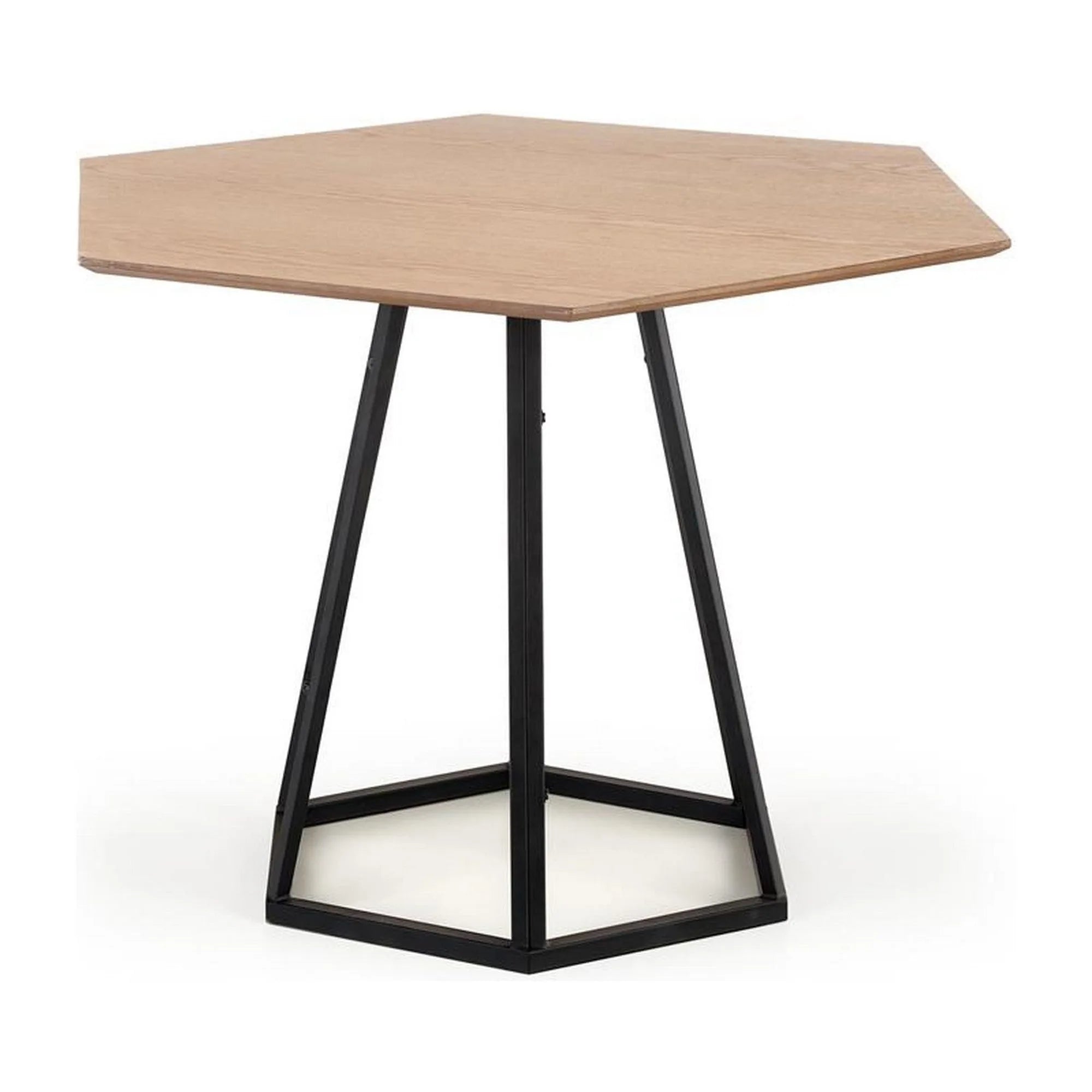 Masa HERMAN, stejar/negru, 110x95x77 cm