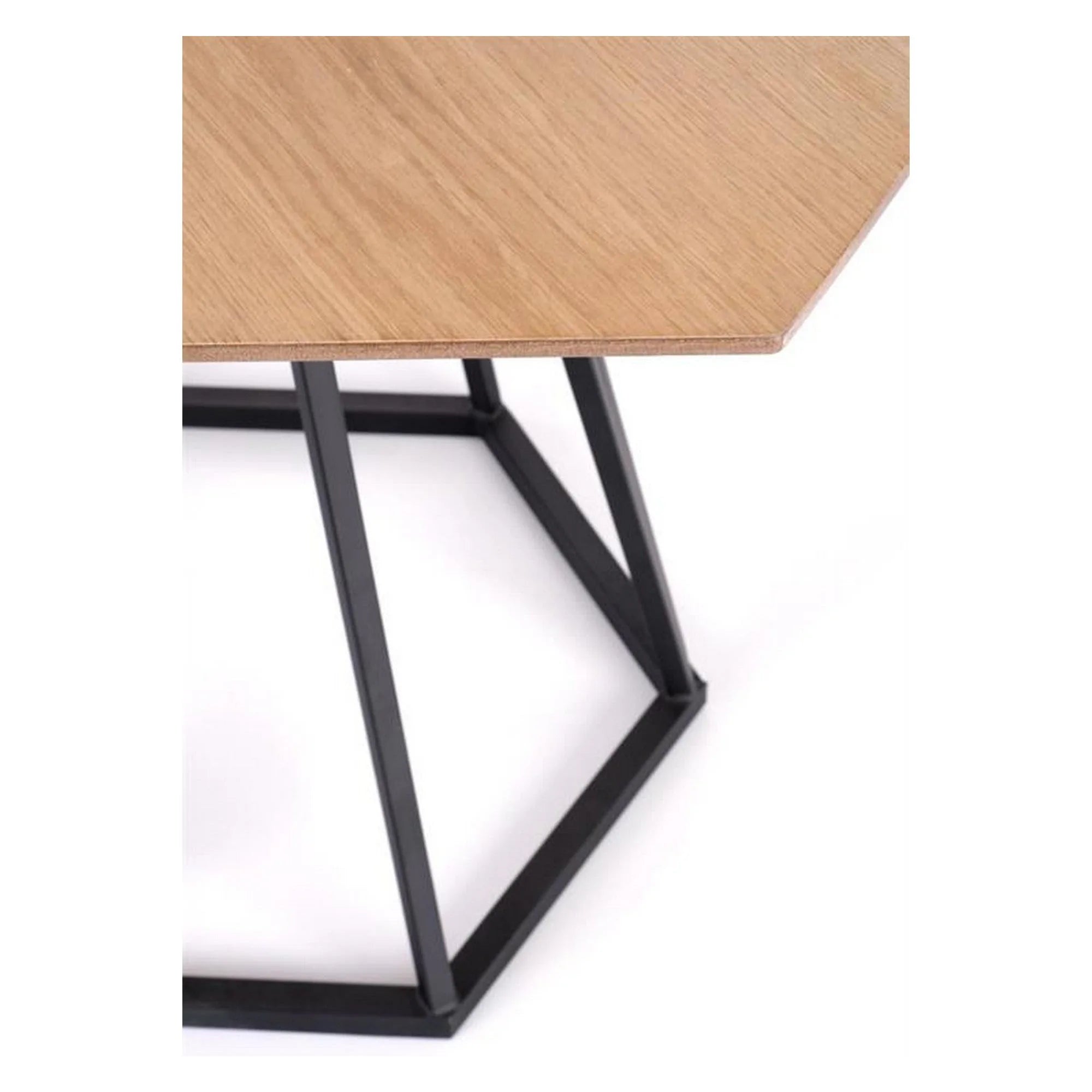 Masa HERMAN, stejar/negru, 110x95x77 cm