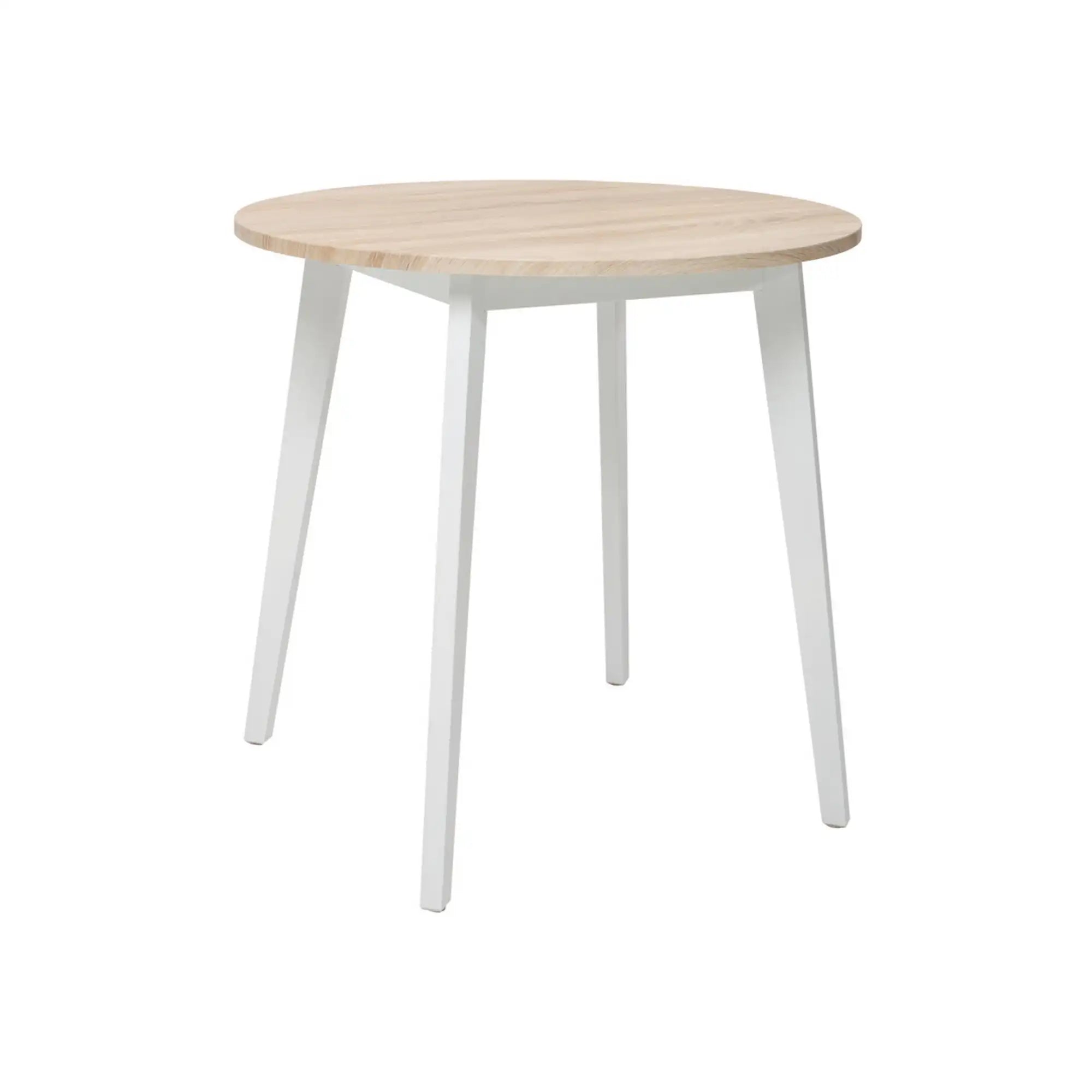 Masa KEITA, stejar sonoma/alb, lemn, 80x80x76 cm