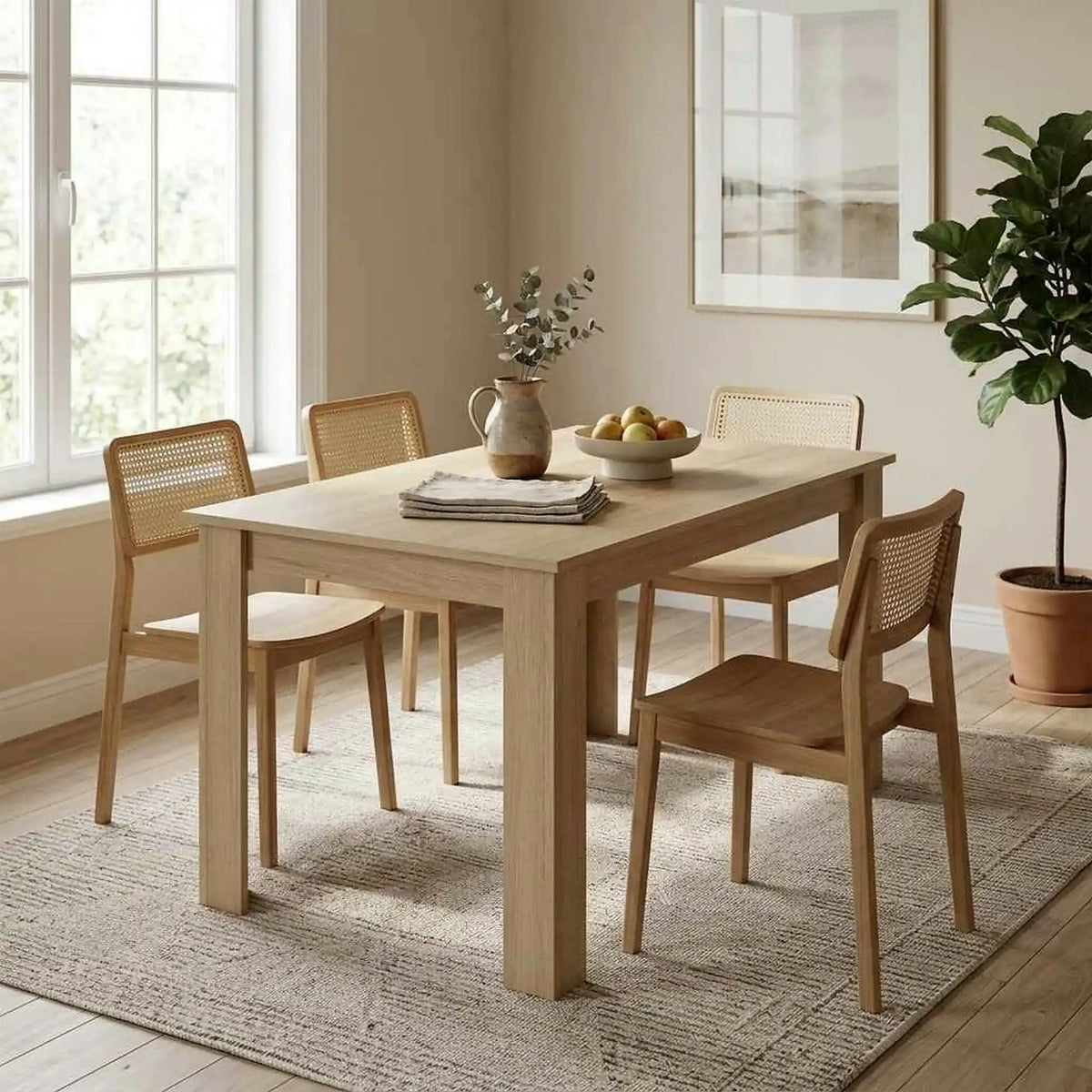 Masa KRAZ, stejar sonoma, DTD laminat, 120x80x75 cm