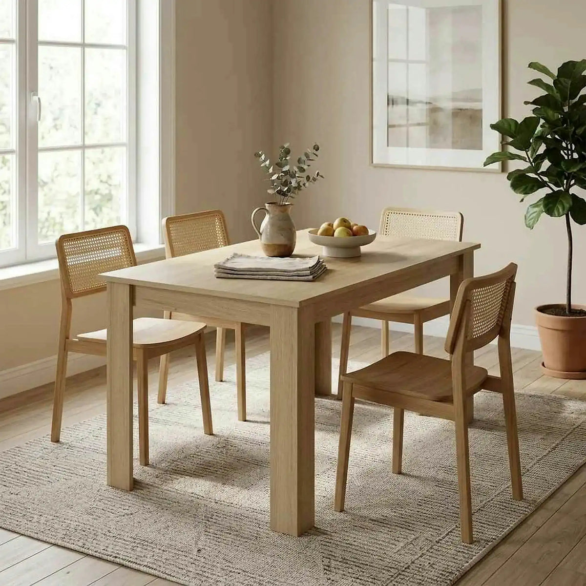 Masa KRAZ, stejar sonoma, DTD laminat, 120x80x75 cm