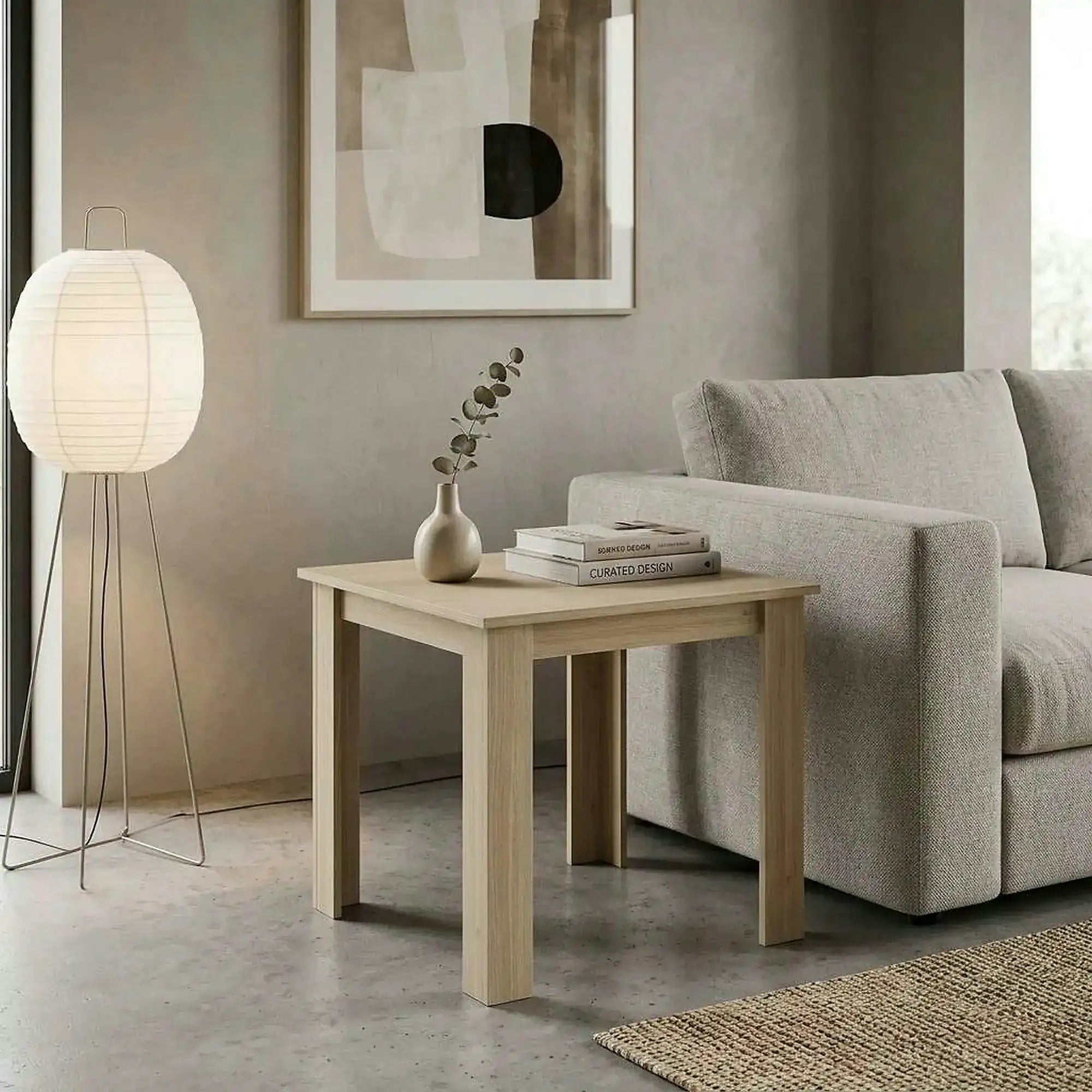 Masa KRAZ, stejar sonoma, DTD laminat, 80x80x75 cm