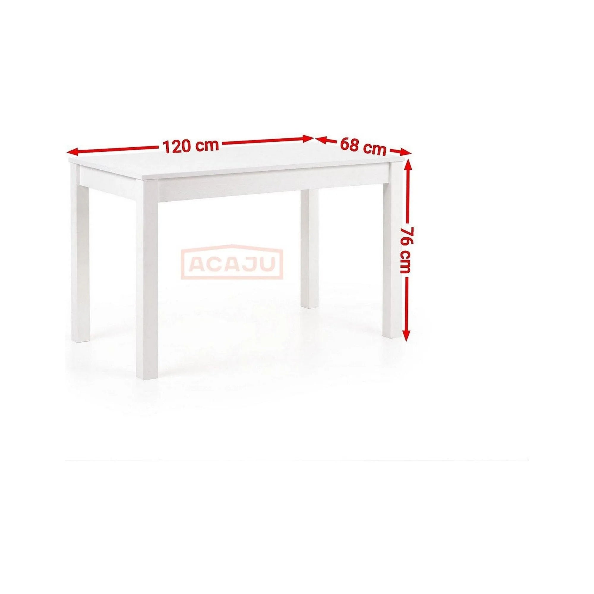 Masa KSAWERY, alb, PAL, 120x68x76 cm