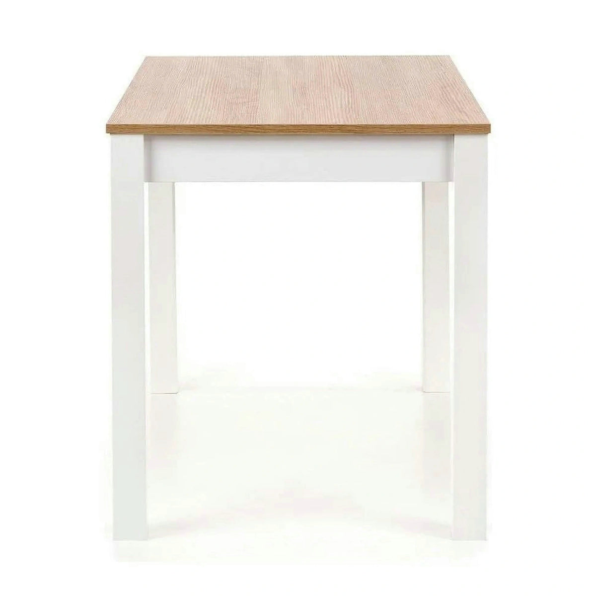 Masa KSAWERY, stejar/alb, PAL, 120x68x76 cm