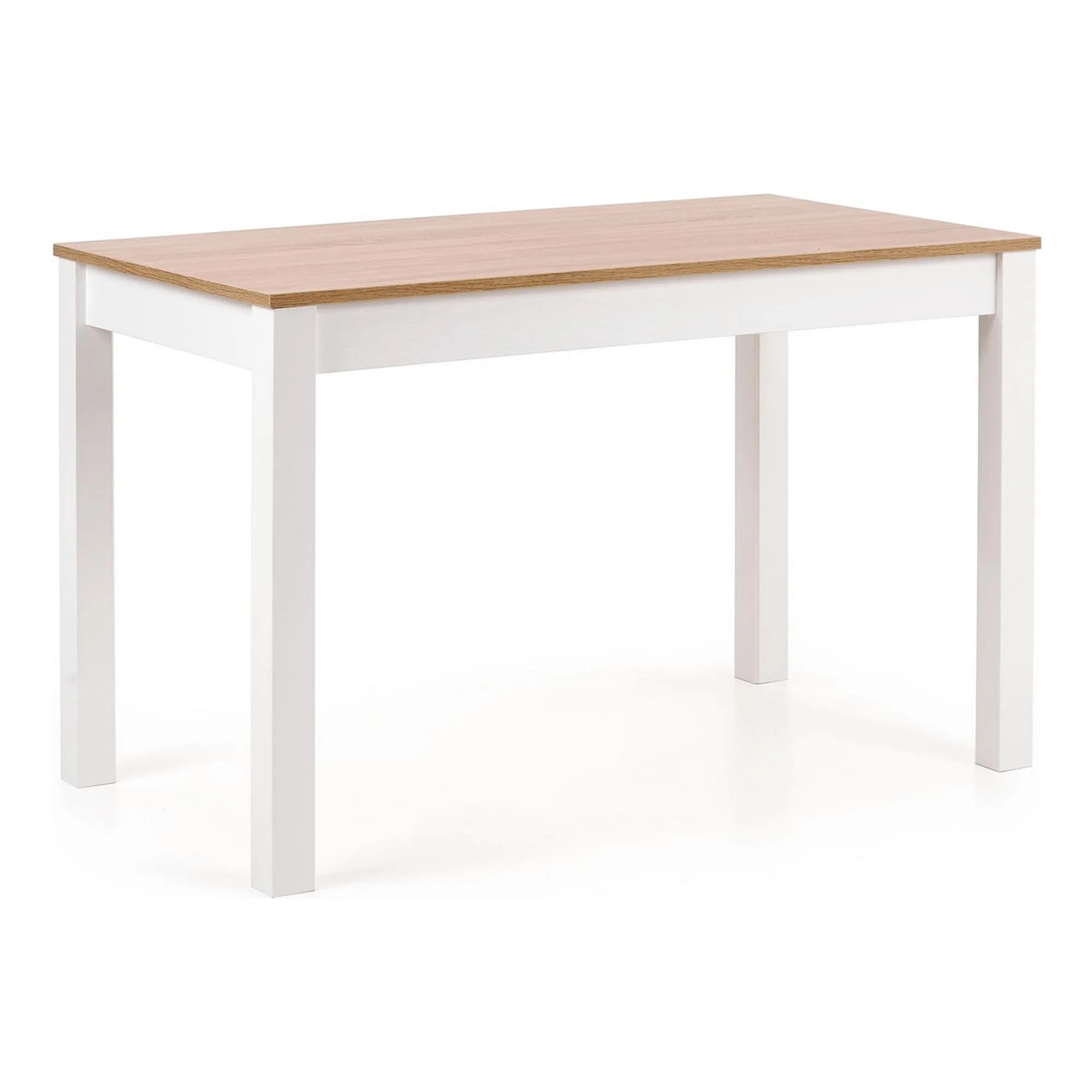 Masa KSAWERY, stejar/alb, PAL, 120x68x76 cm