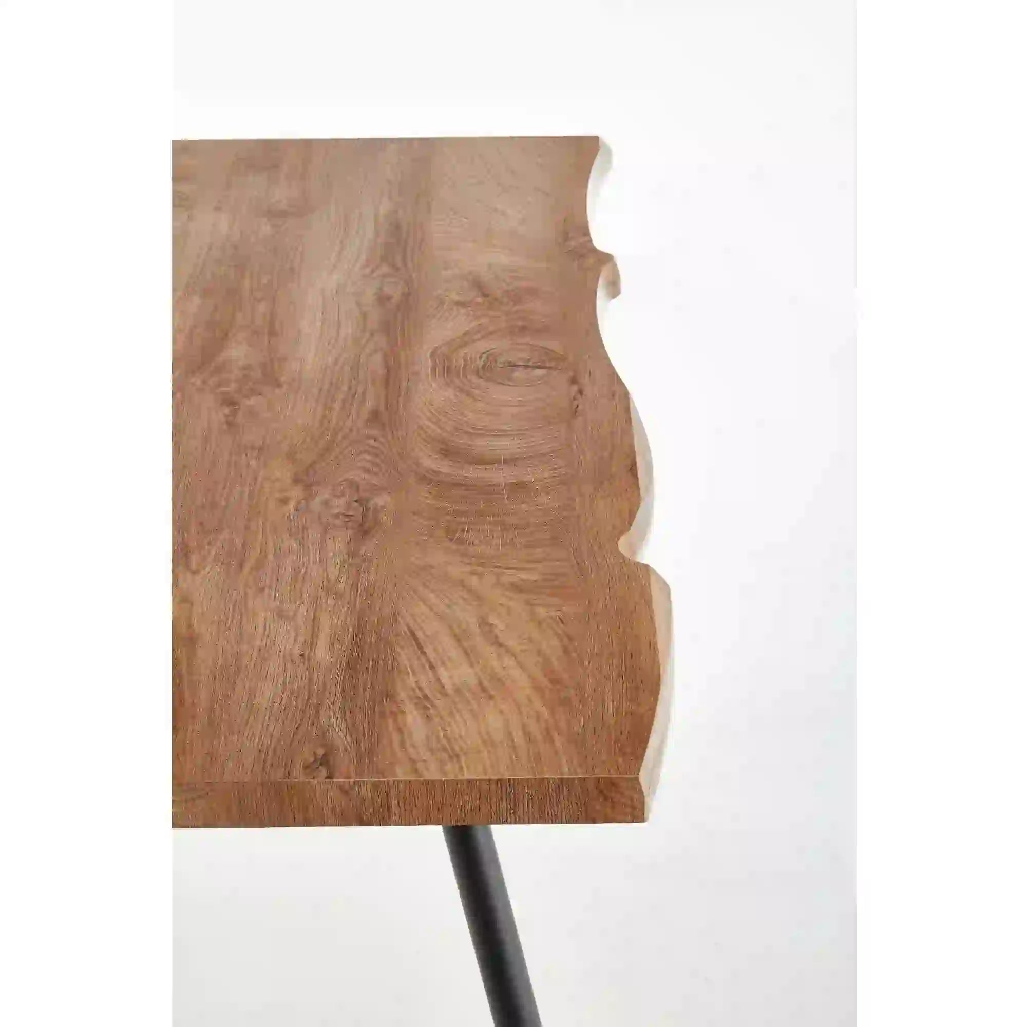 Masa LARSON, stejar natural/negru, 120x80x77 cm