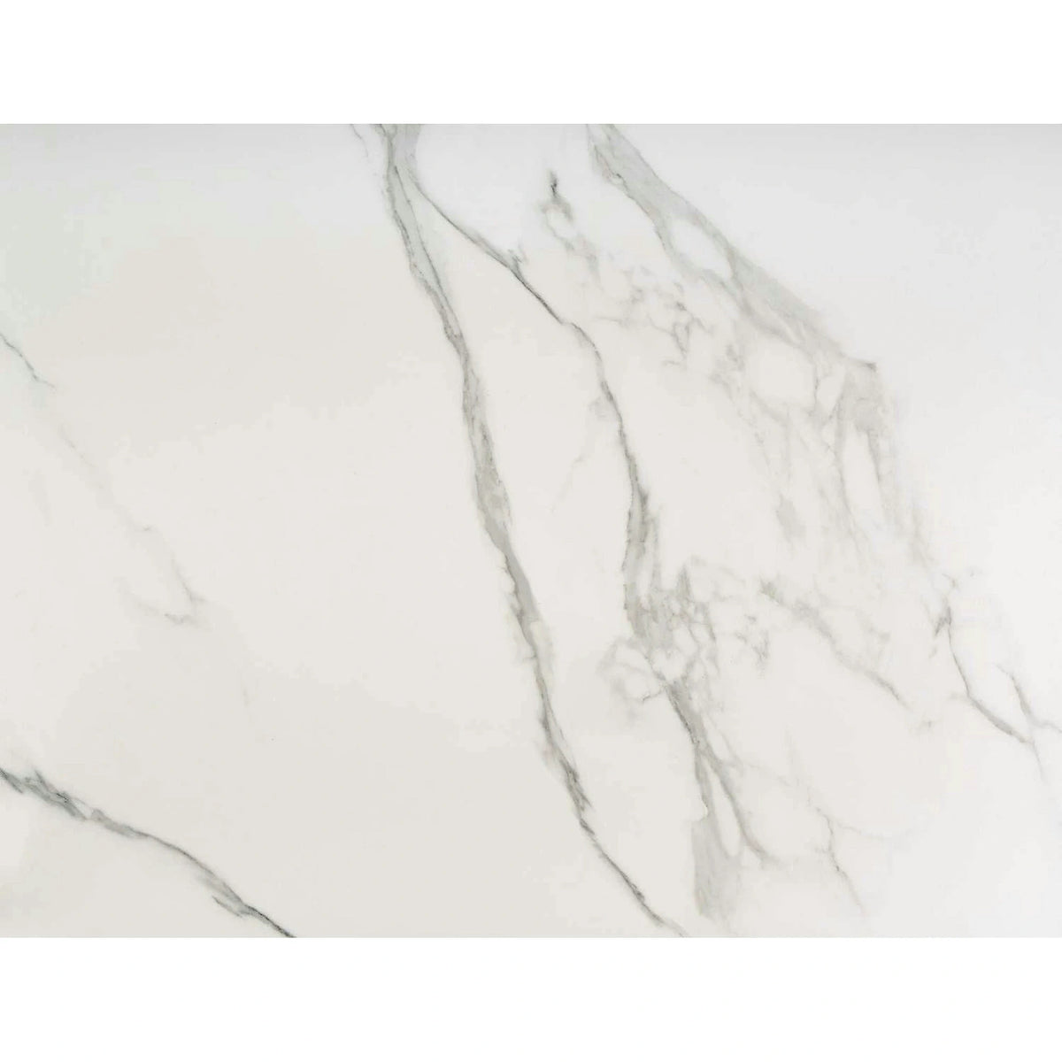 Masa living extensibila alba VIVALDI, ceramica/metal, 160/200x90x78 cm