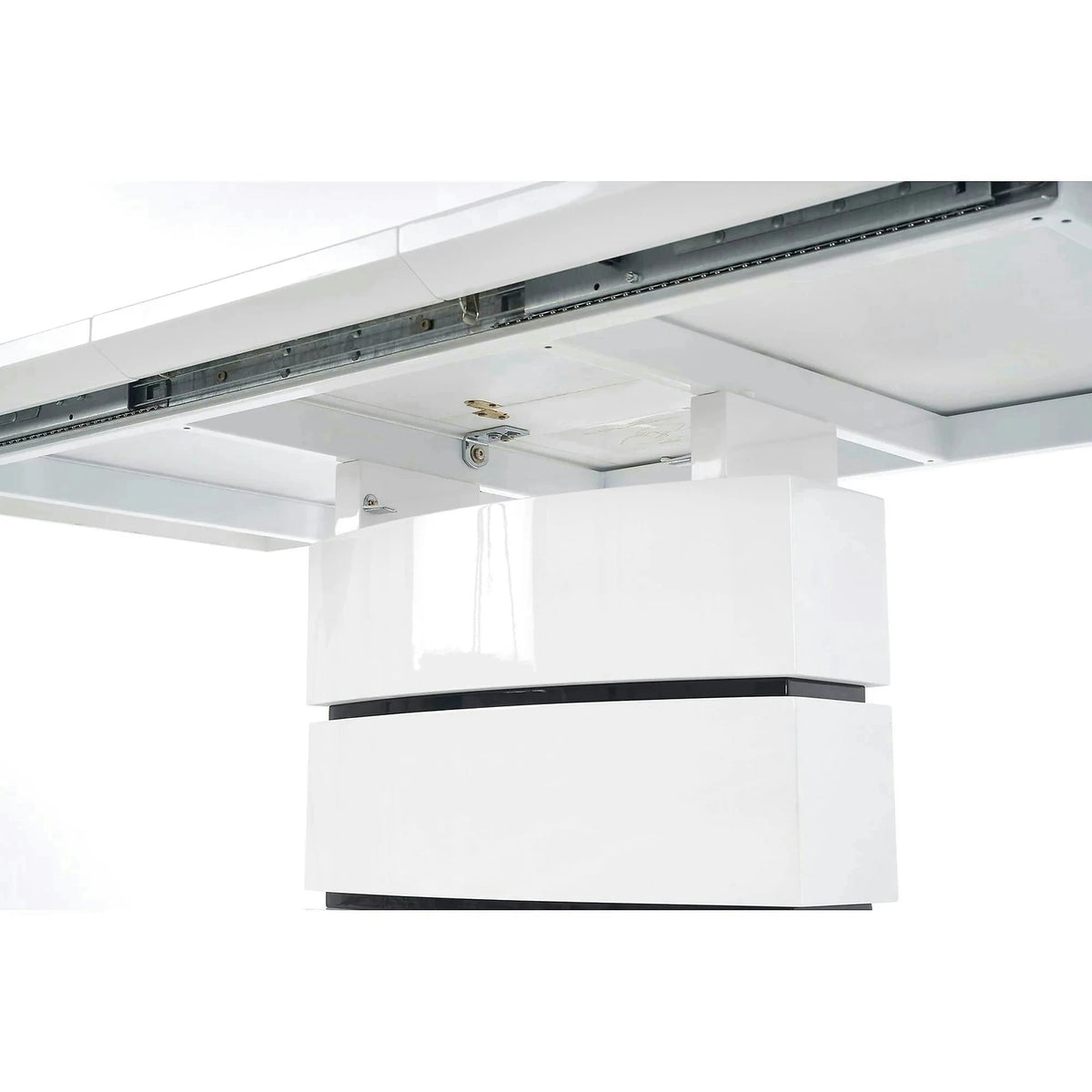 Masa living extensibila NOBEL, alb, 160/200x90x75 cm