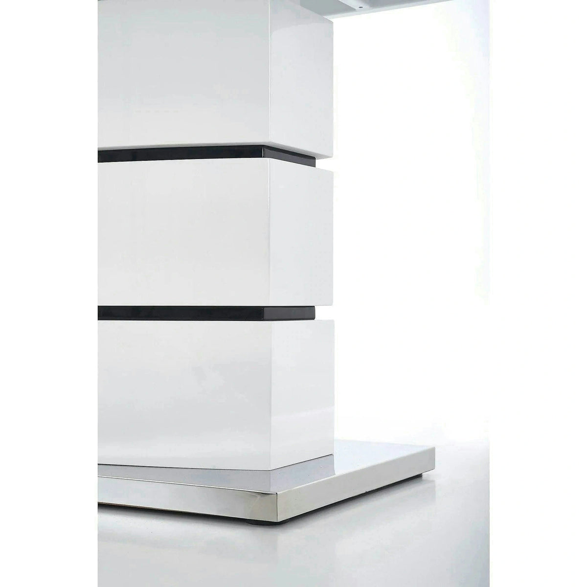 Masa living extensibila NOBEL, alb, 160/200x90x75 cm